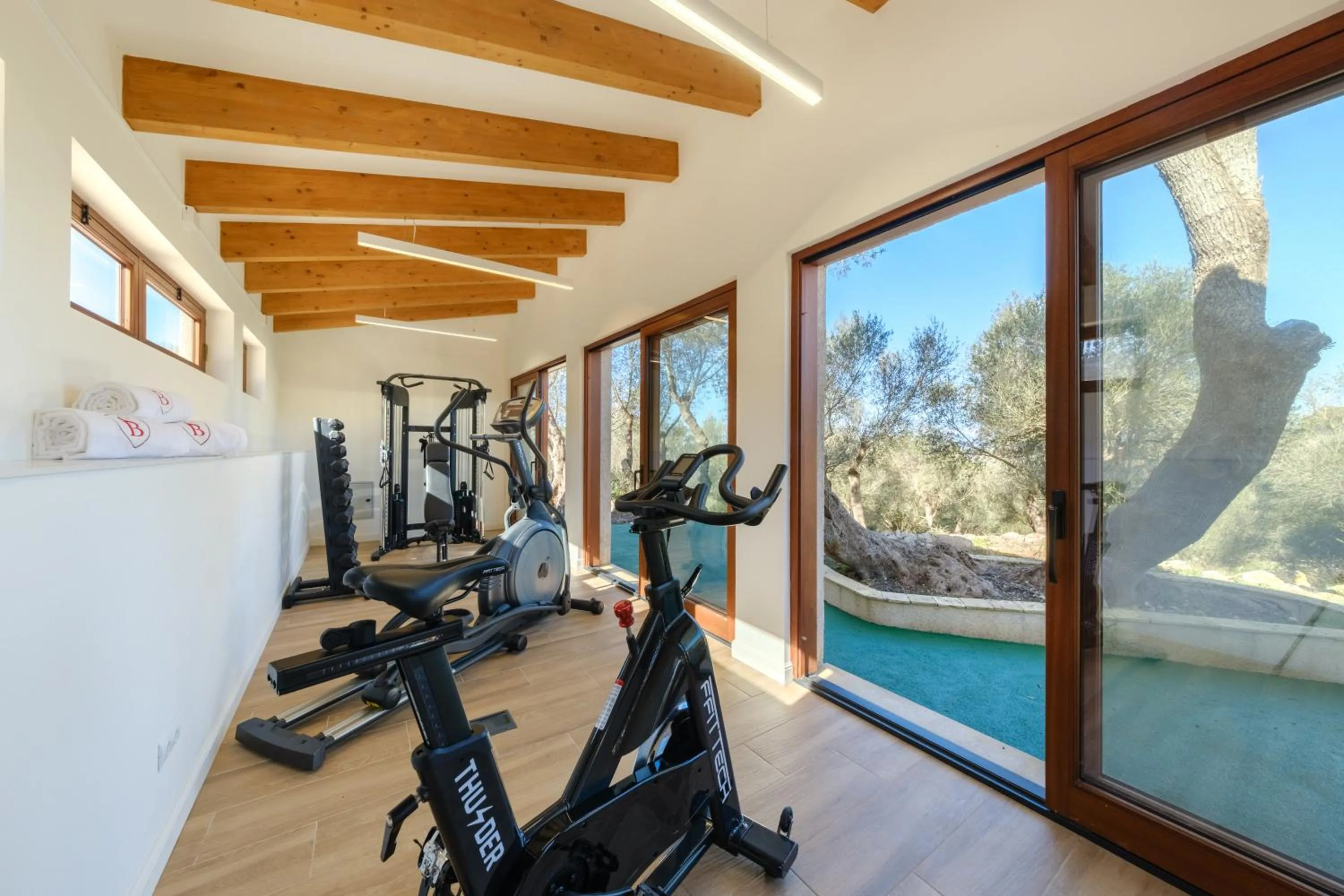 Fitness centre/facilities in Finca Sa Bastida Luxury Retreat & Spa Adults Only - Over 14