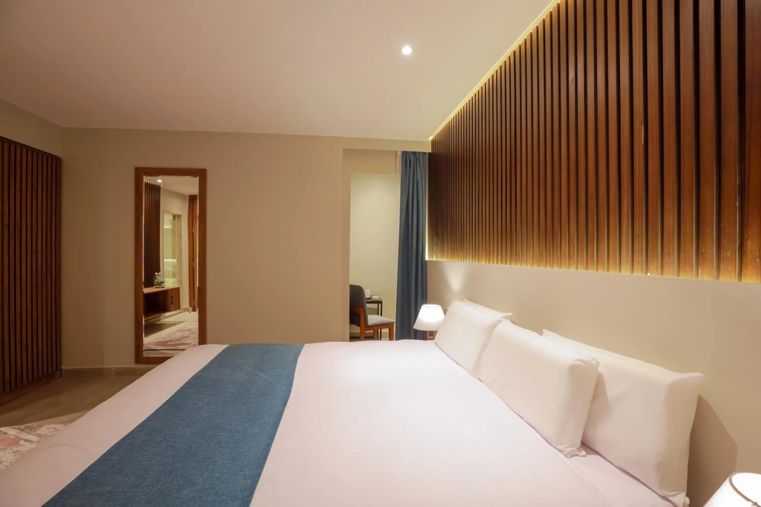 Bed in Pyramid Front Hotel