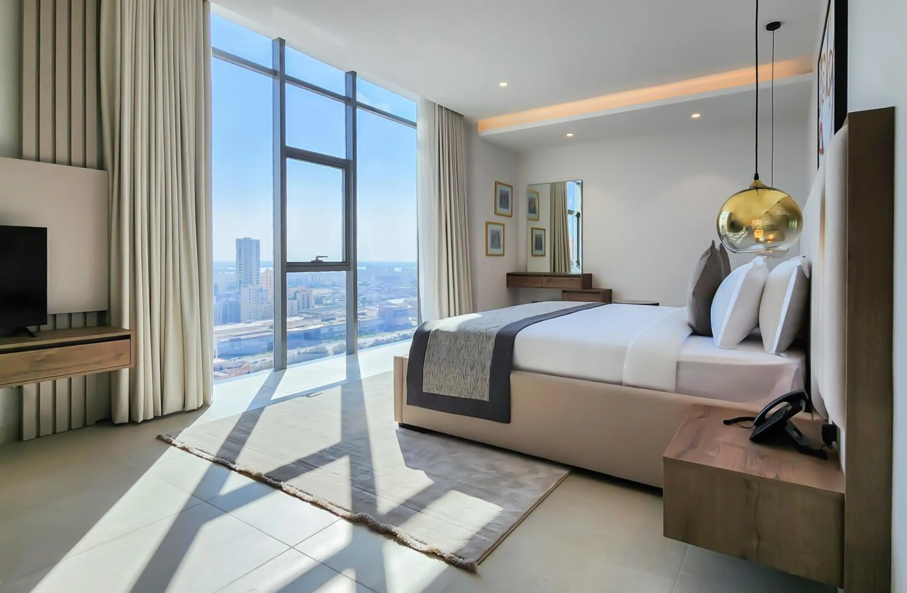 Bedroom, Bed in Farhan Tower