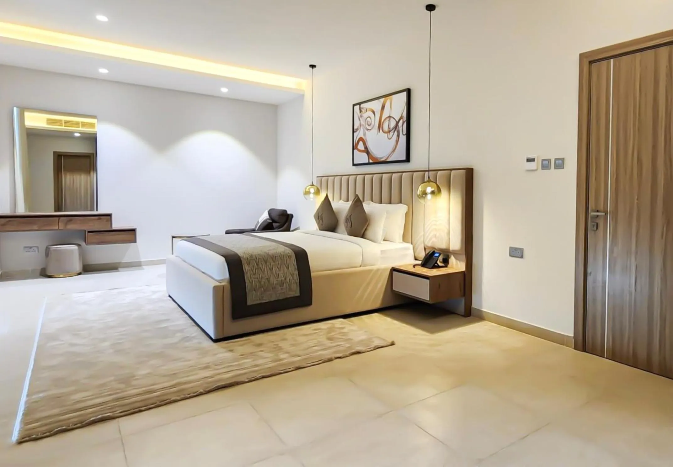 Bedroom, Bed in Farhan Tower