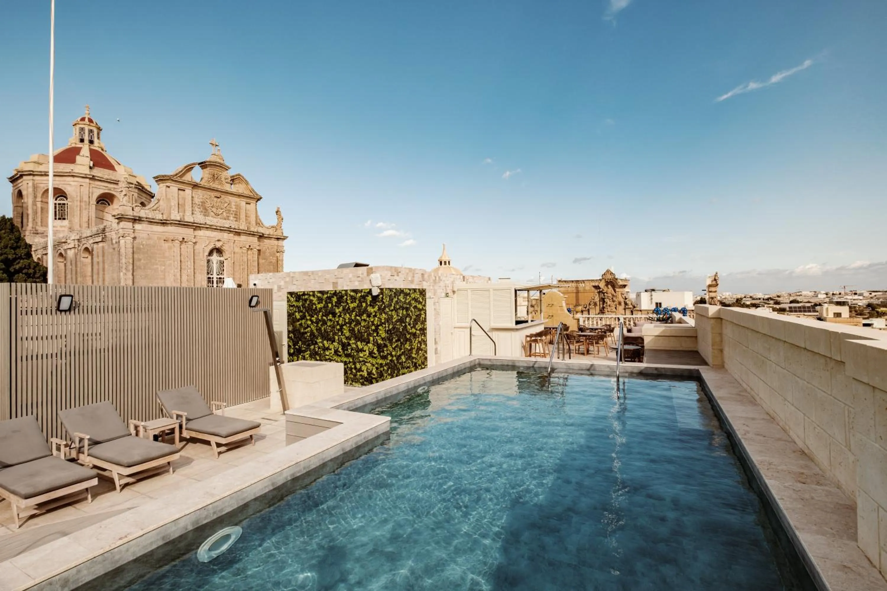 Pool view in Palazzo Castagna Boutique Hotel