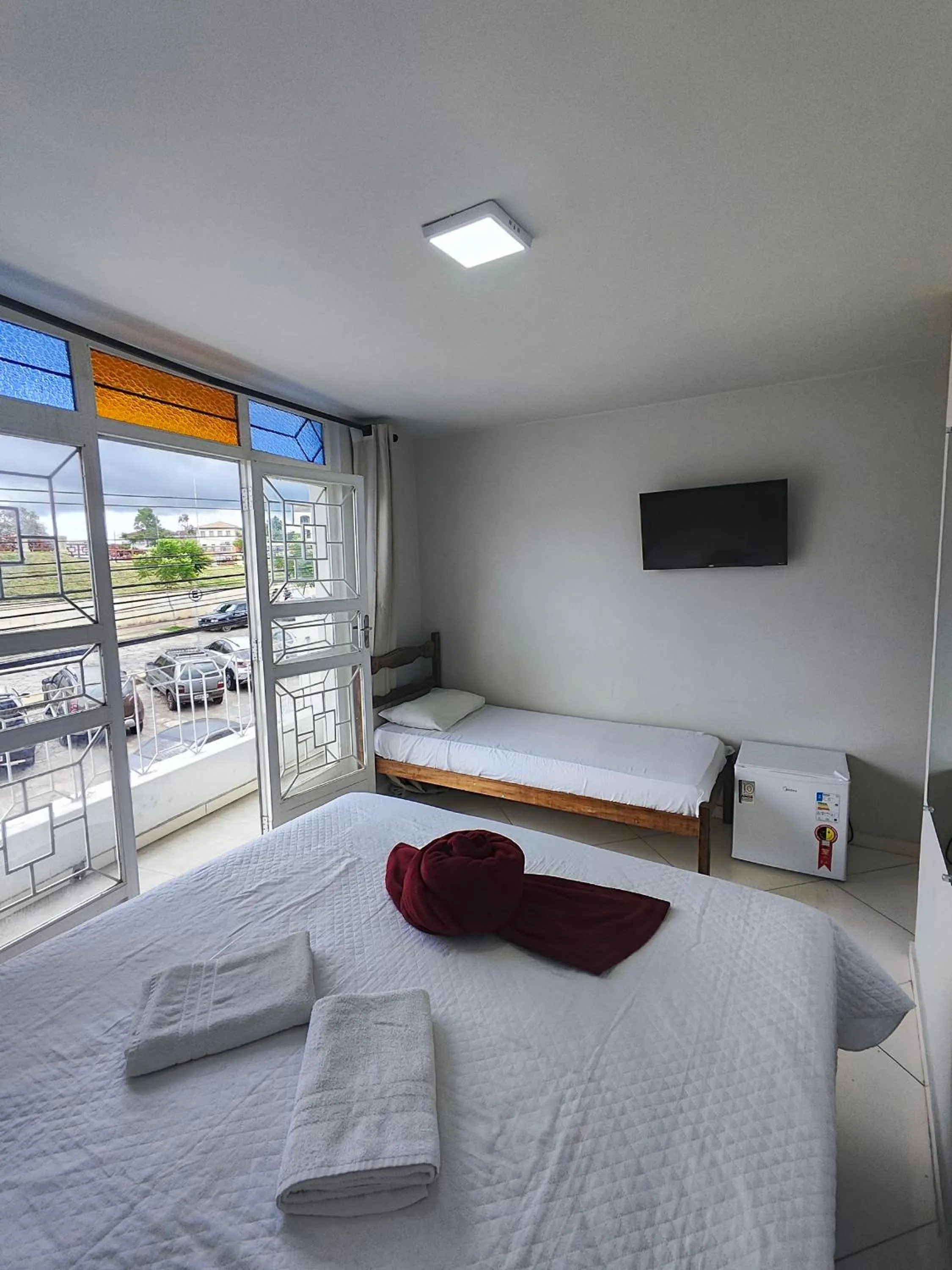 Bed in HOTEL ESTAÇÃO