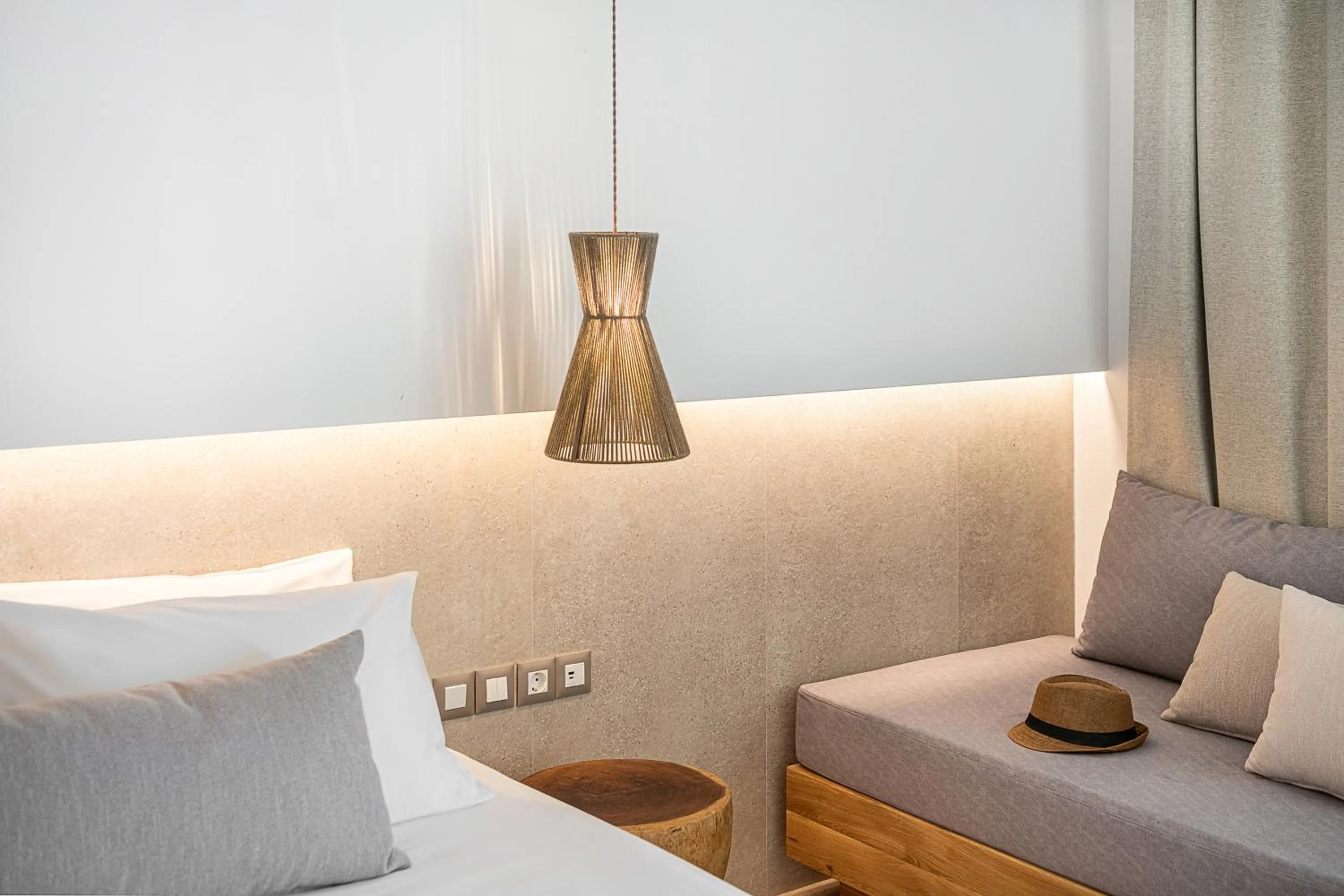 Bed in Magda Hotel Club