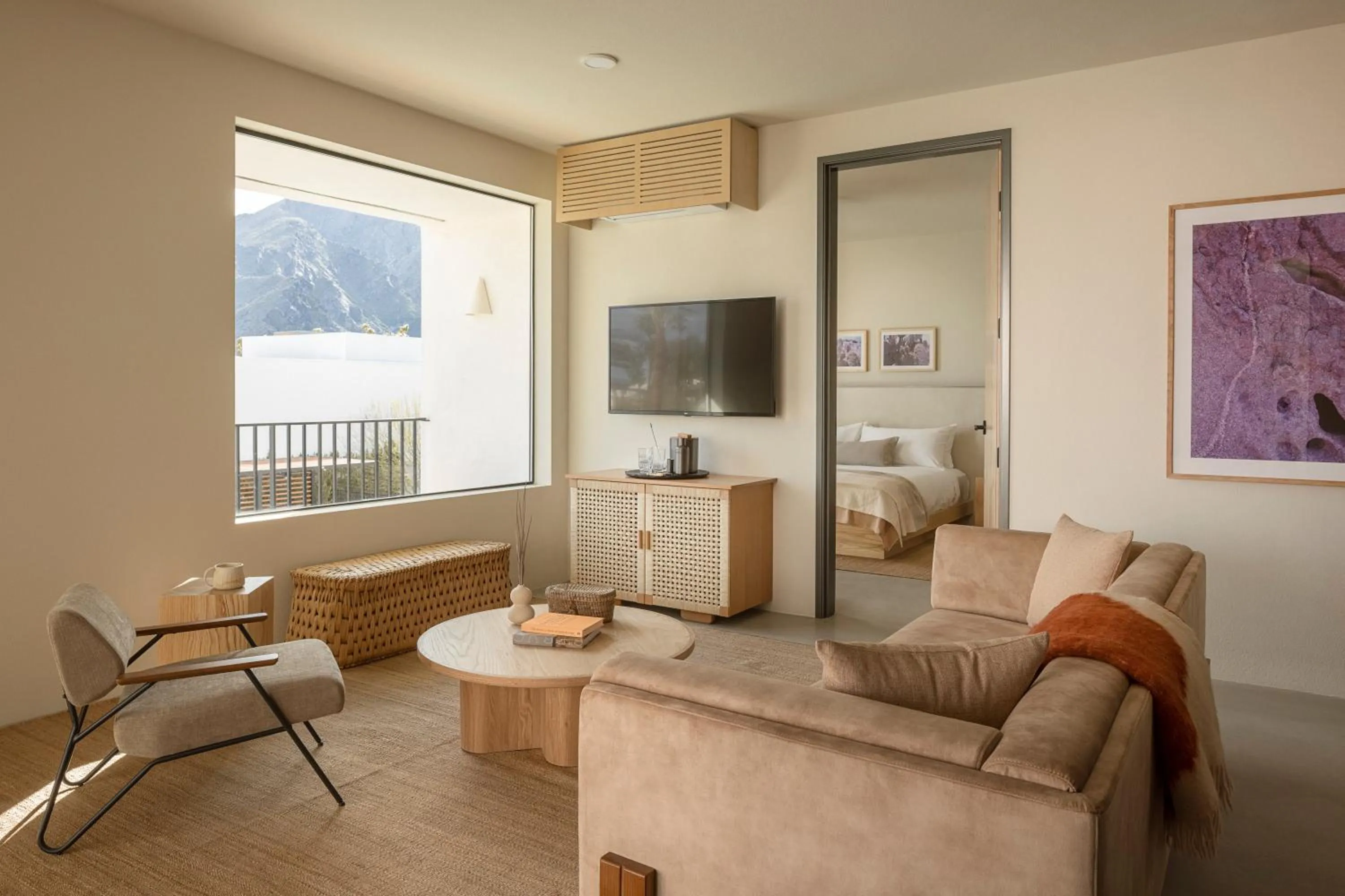 Living room in Drift Palm Springs, a Member of Design Hotels