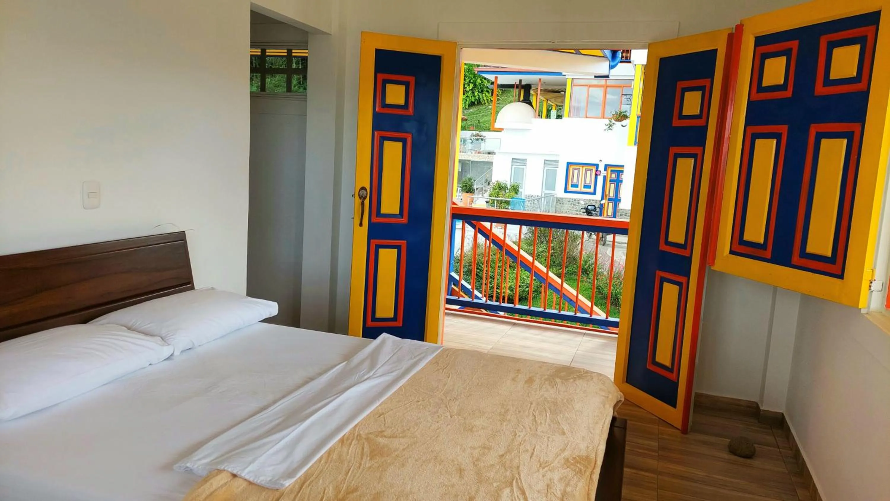 Bed in Hotel Hacienda San Isidro