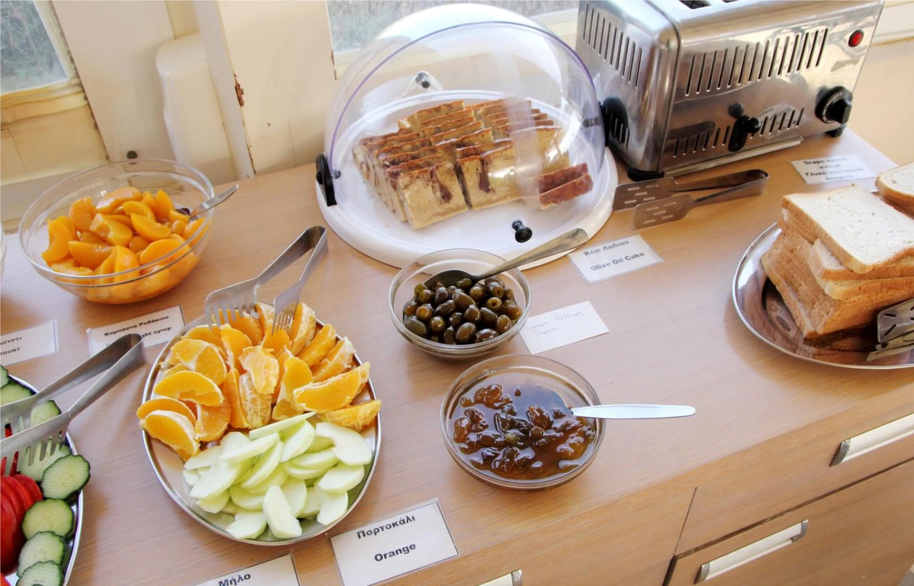 Continental breakfast in Renieris Hotel