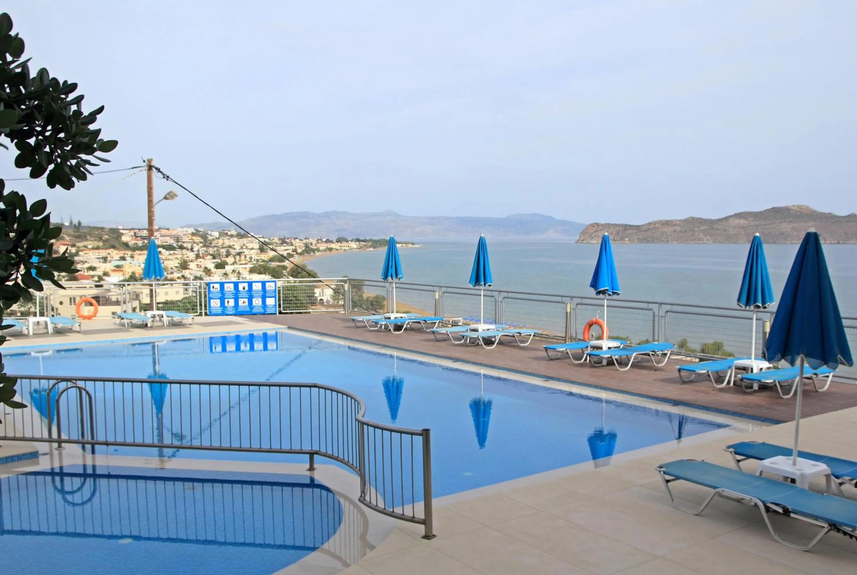 Pool view in Renieris Hotel