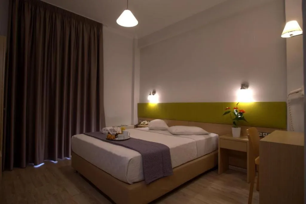 Bed in Athens City Hotel