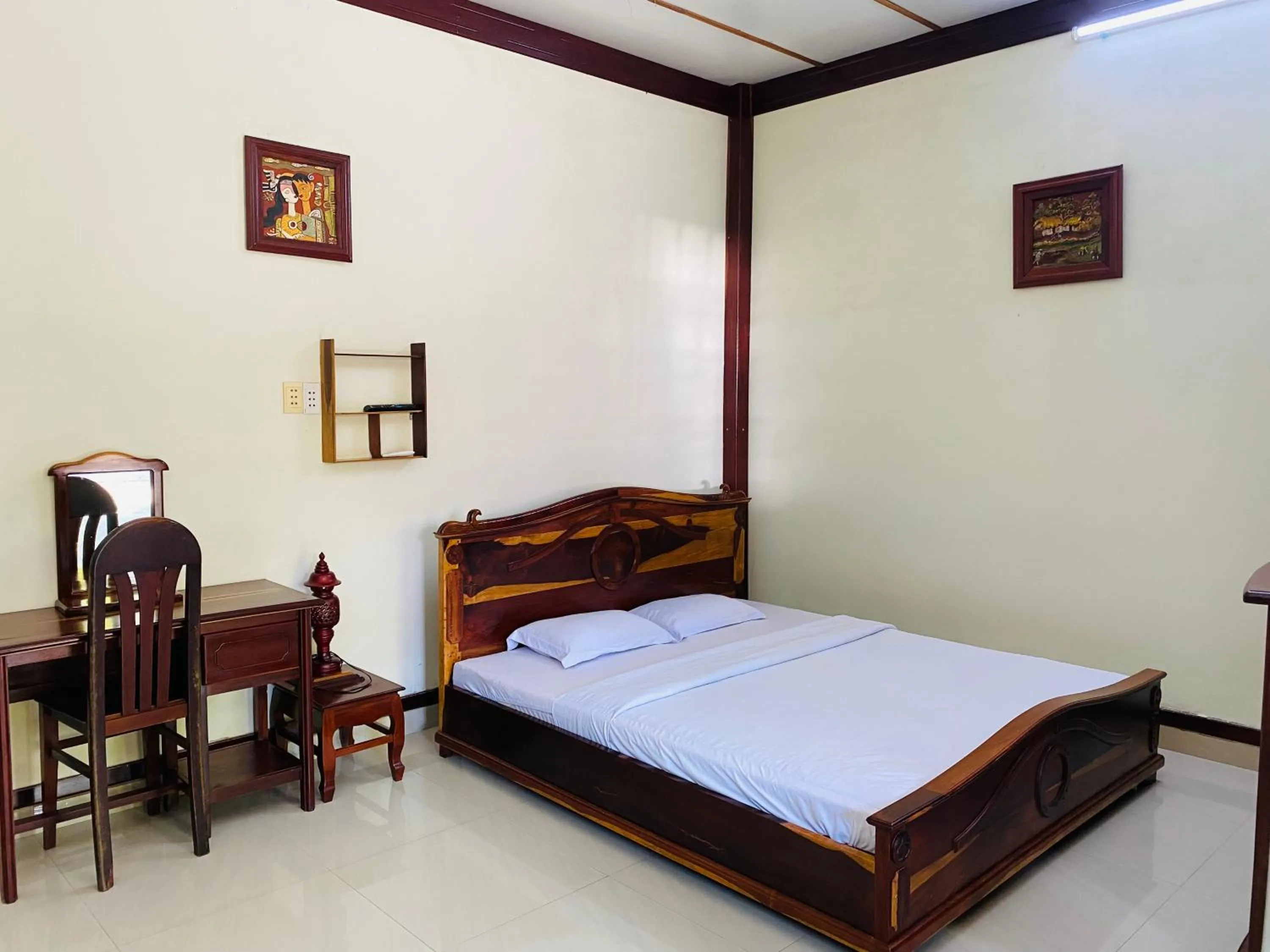 Bed in Khách sạn Sao Mai