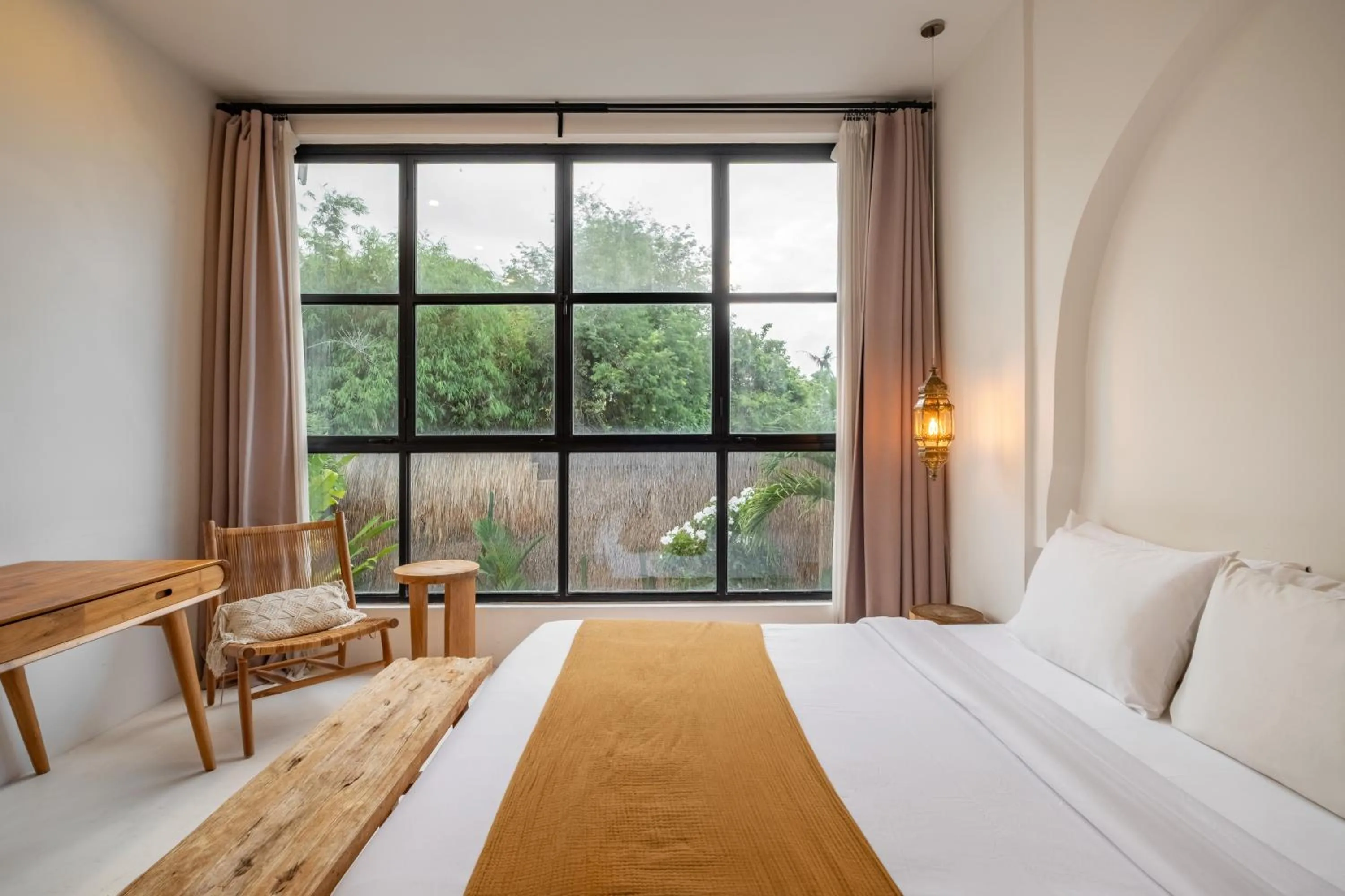 Bedroom, Bed in Villa Akhila Canggu