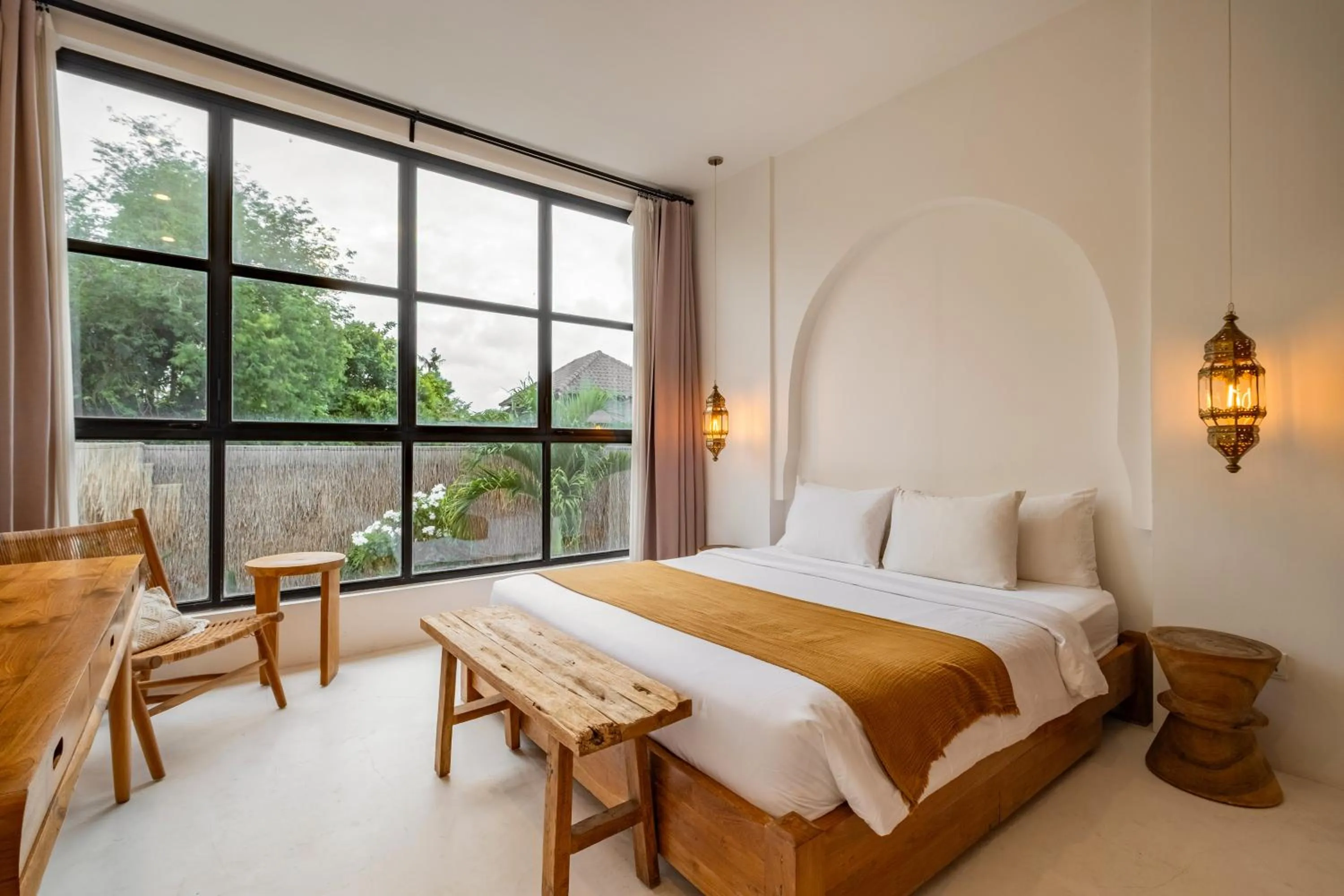 Bedroom, Bed in Villa Akhila Canggu