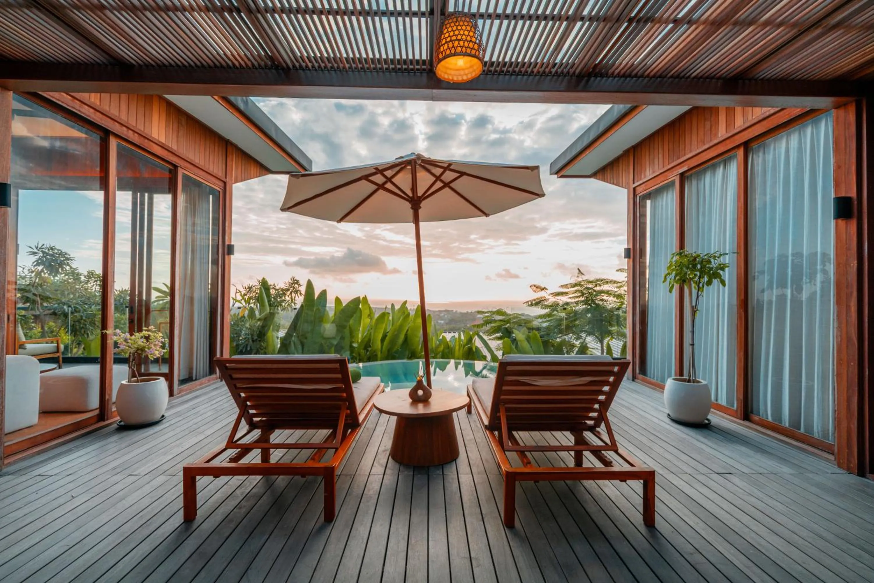 Balcony/Terrace in Grün Uluwatu