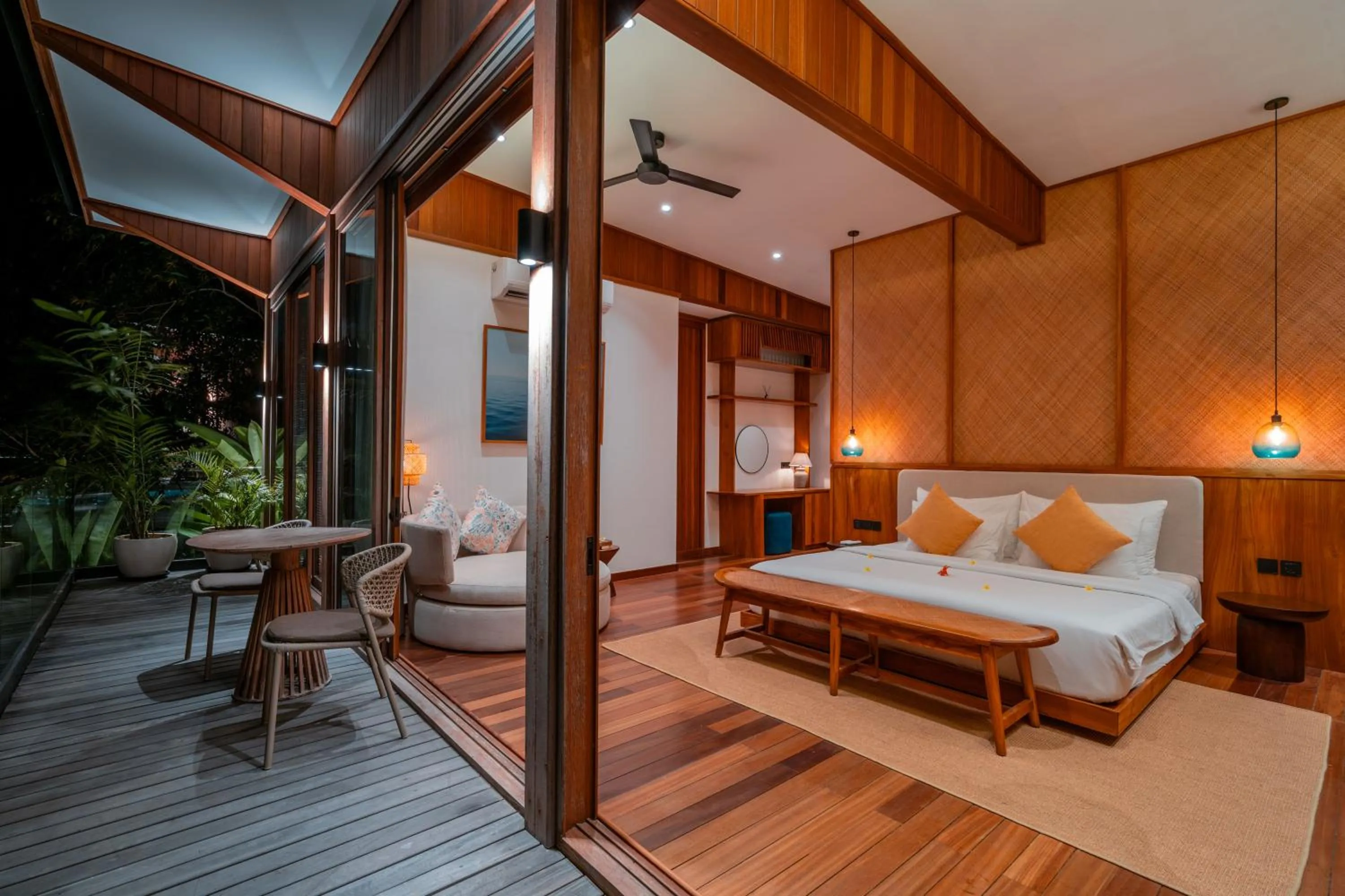 Bed in Grün Uluwatu