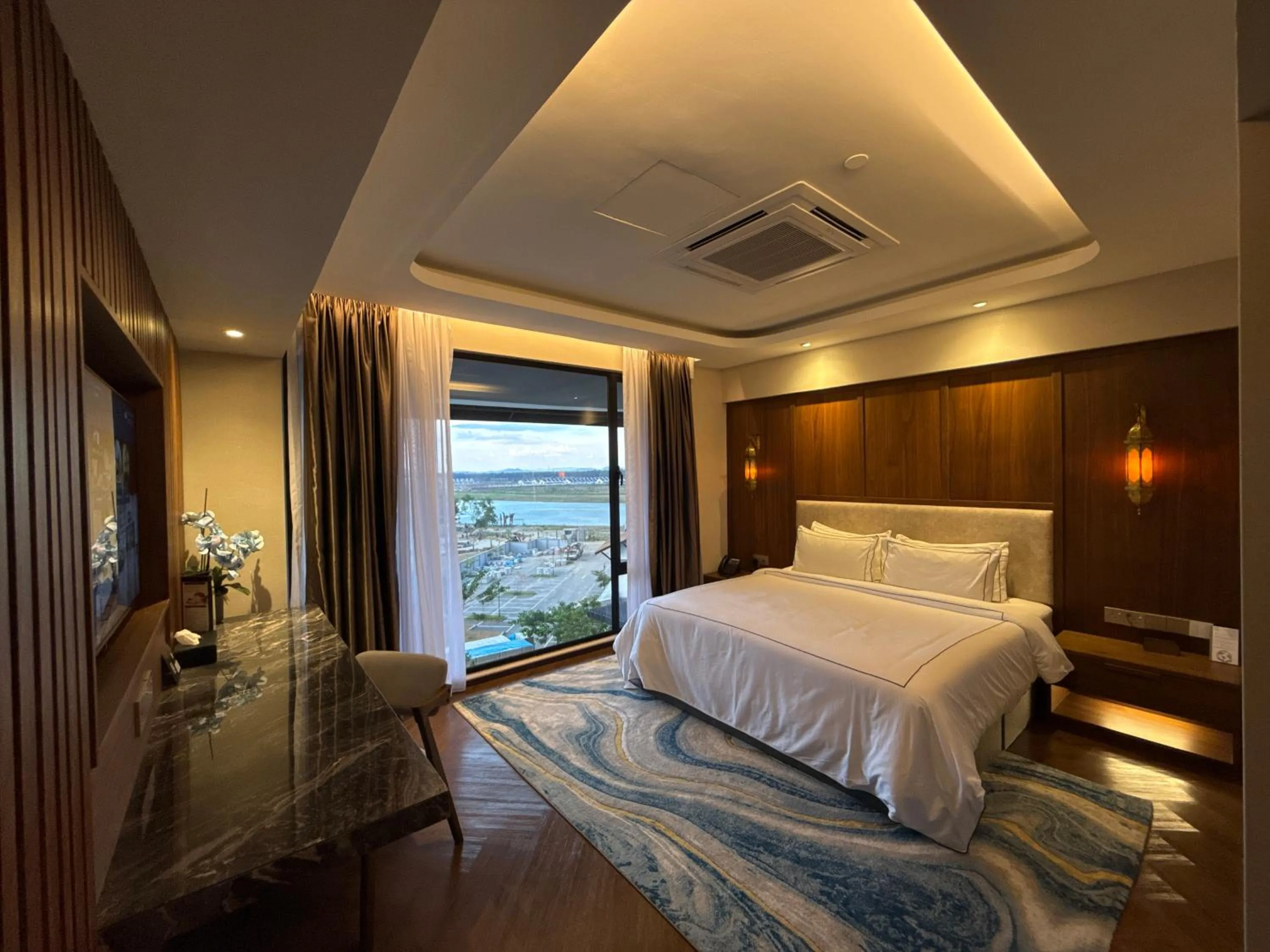 Bed in Bertam Resort & Water Park Penang