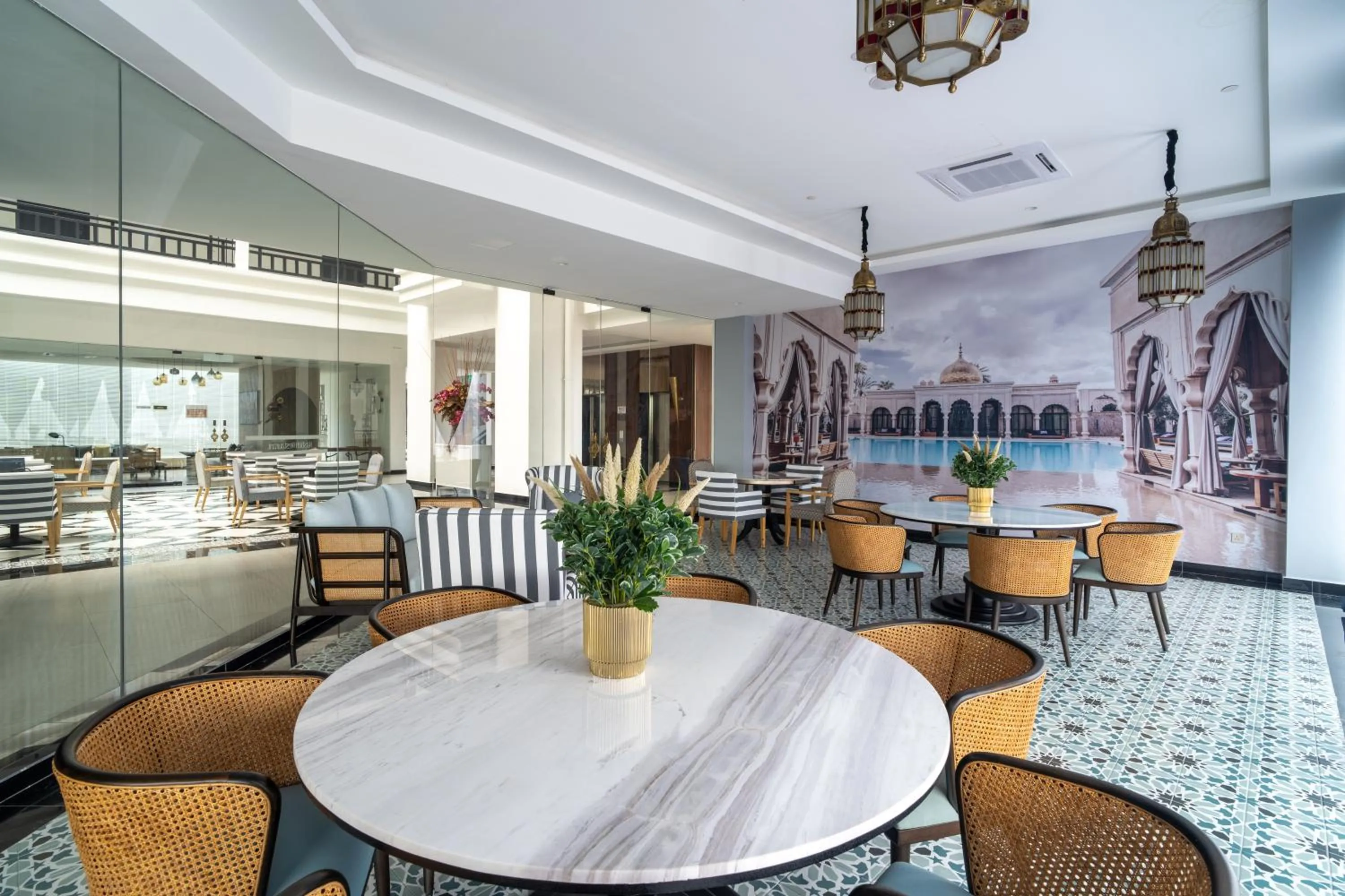 Seating area in Bertam Resort & Water Park Penang