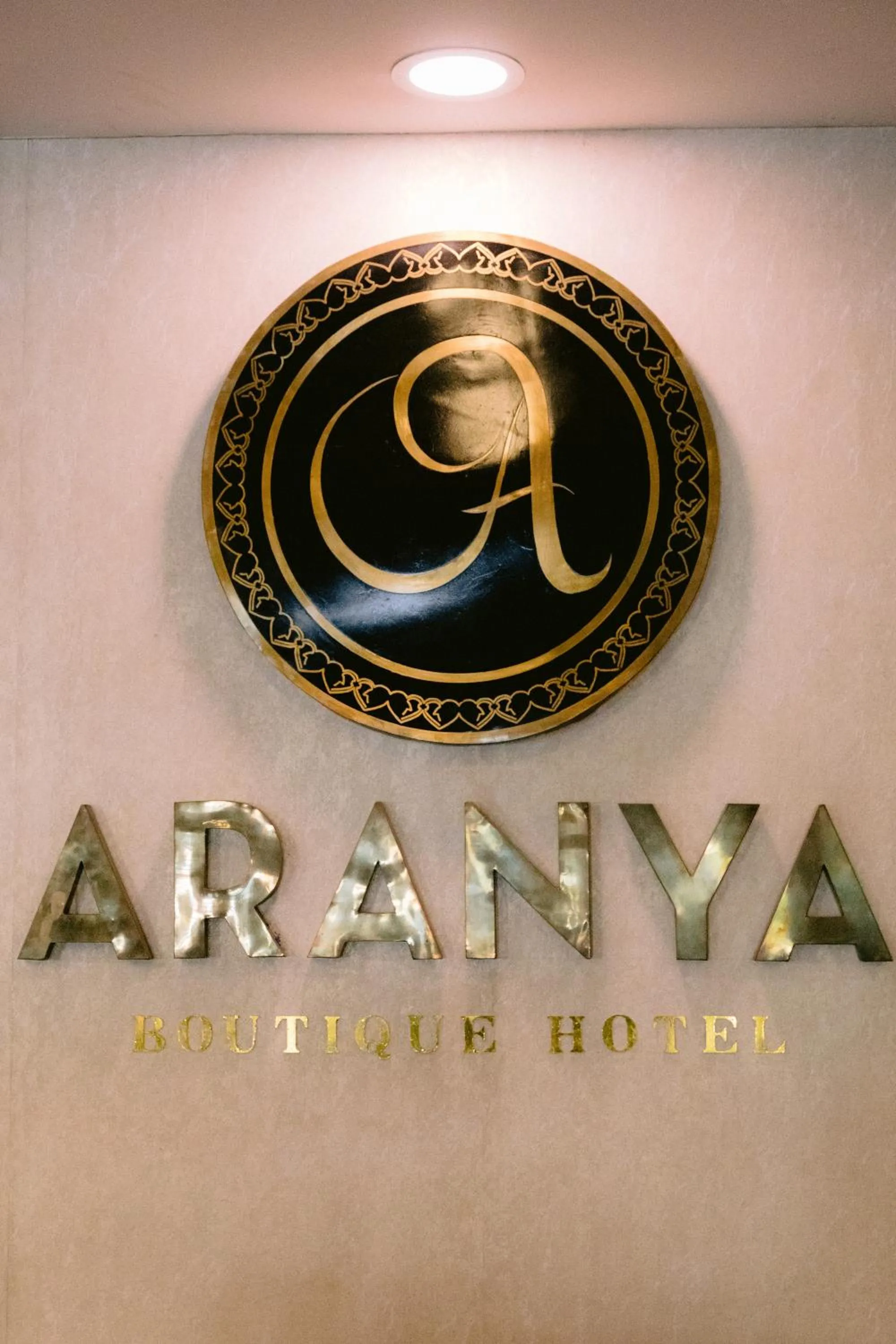 Property logo or sign in Aranya Boutique Hotel