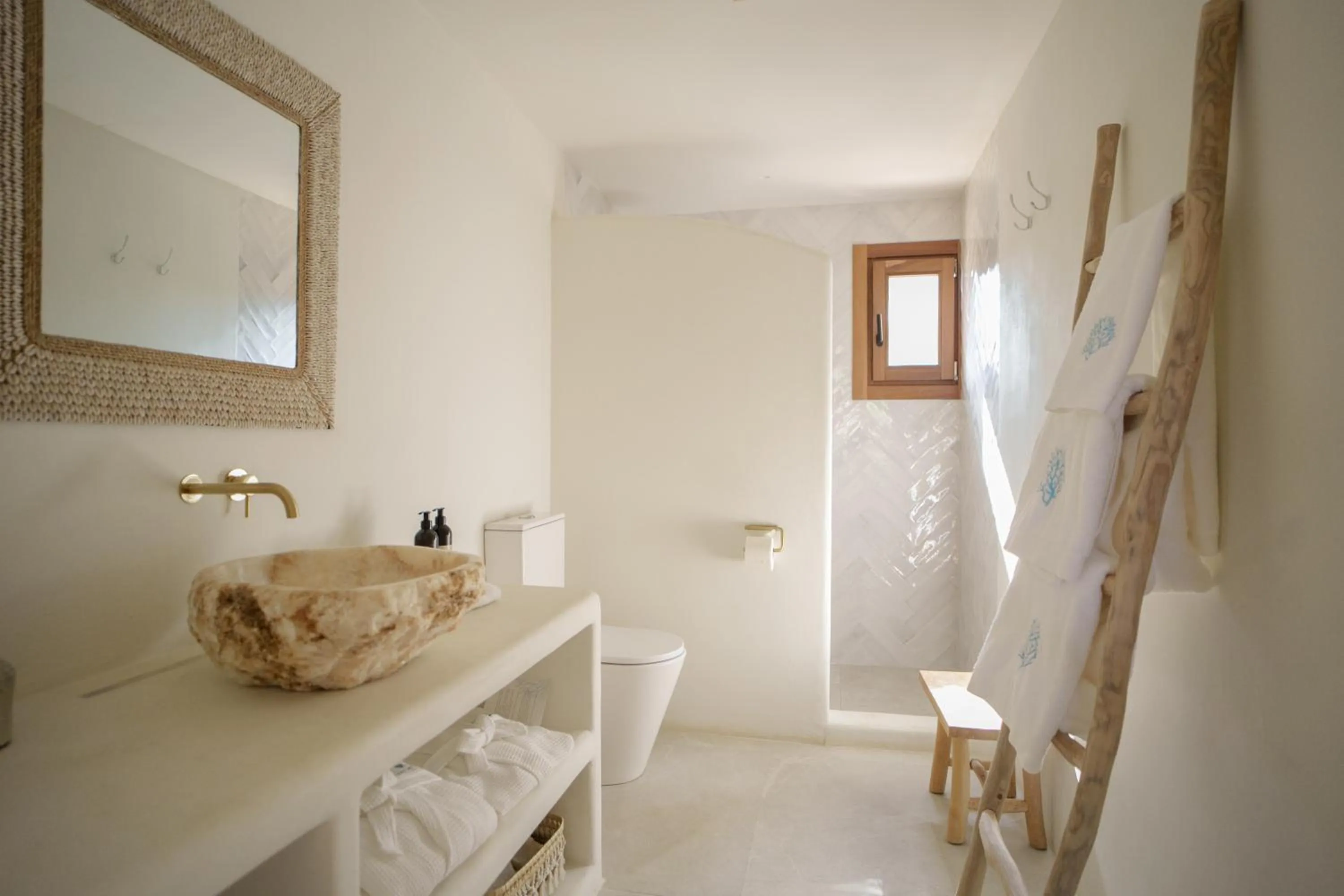 Bathroom in Mar Suites Formentera by Universal Beach Hotels