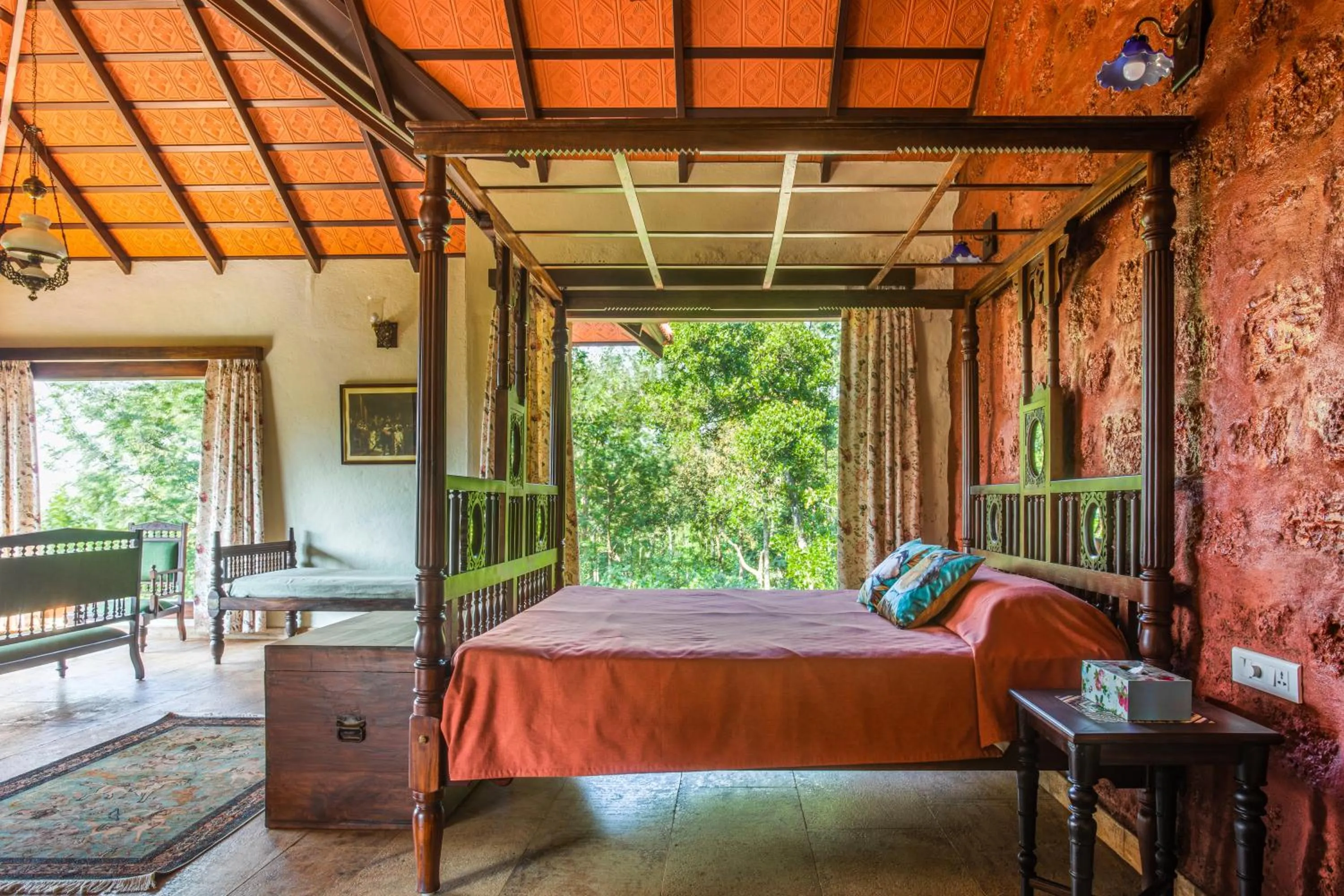 Bedroom, Bed in Villa Urvinkhan Resorts Chikmagalur