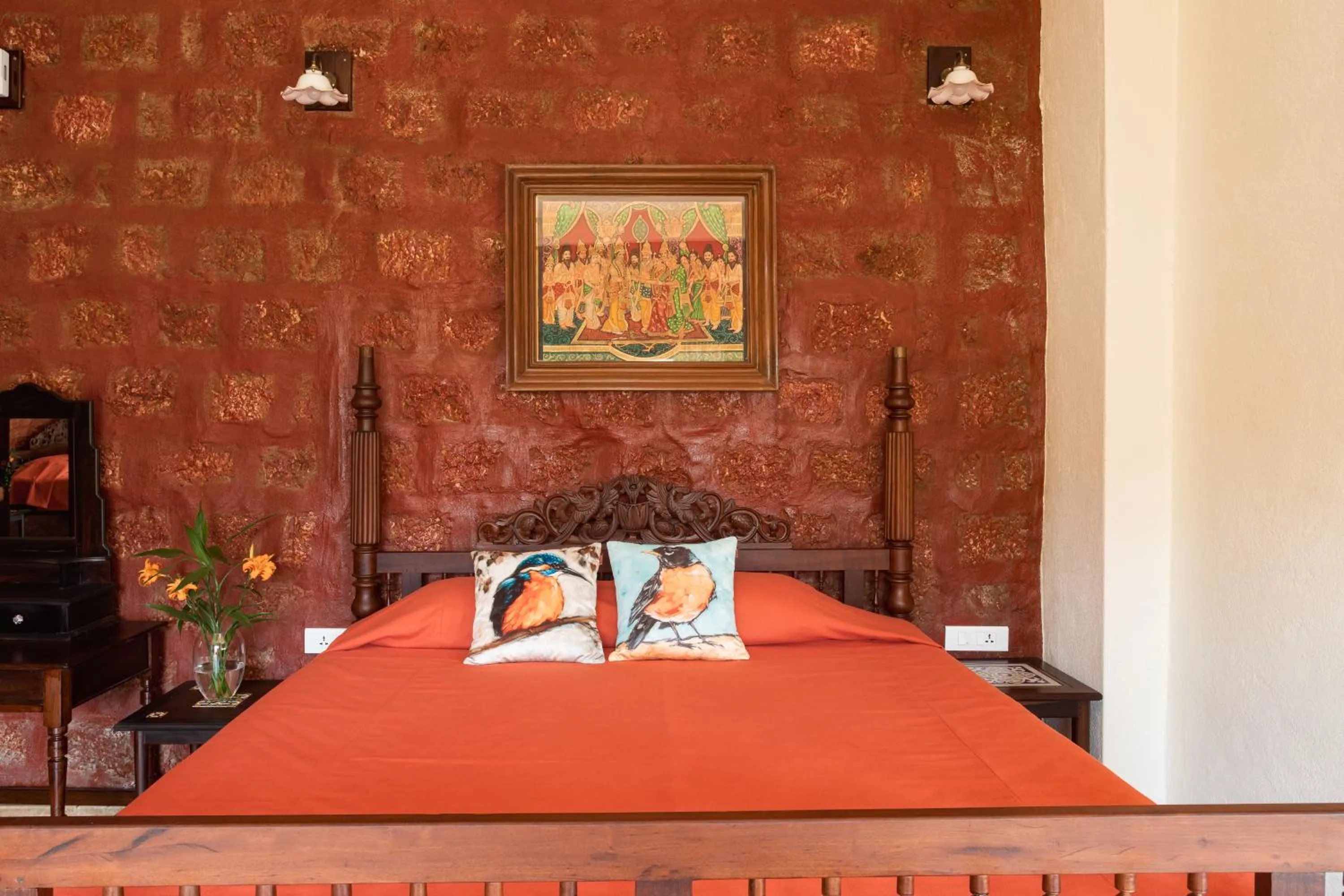 Bedroom, Bed in Villa Urvinkhan Resorts Chikmagalur