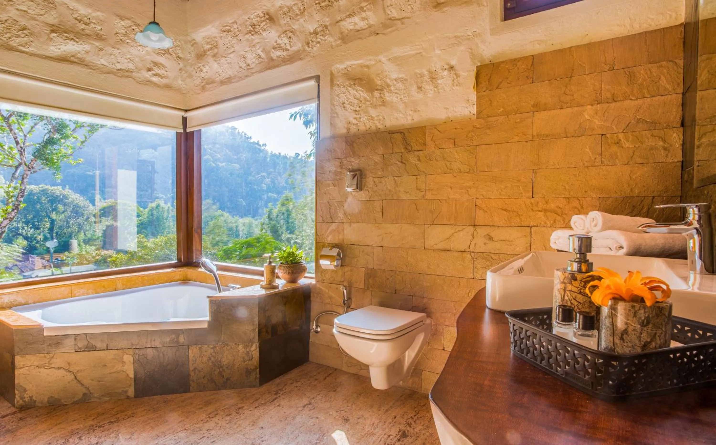 Bathroom in Villa Urvinkhan Resorts Chikmagalur