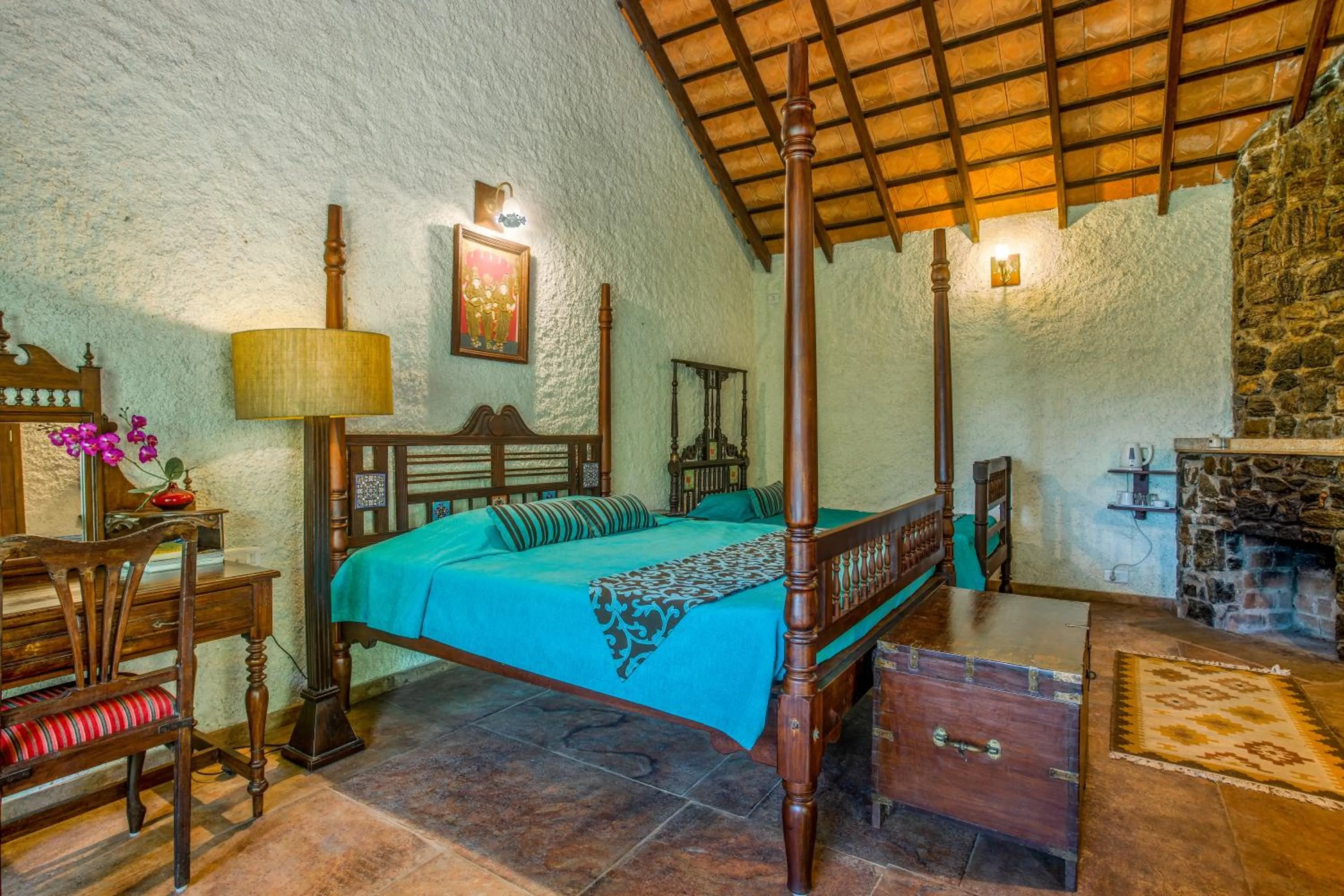 Bedroom, Bed in Villa Urvinkhan Resorts Chikmagalur