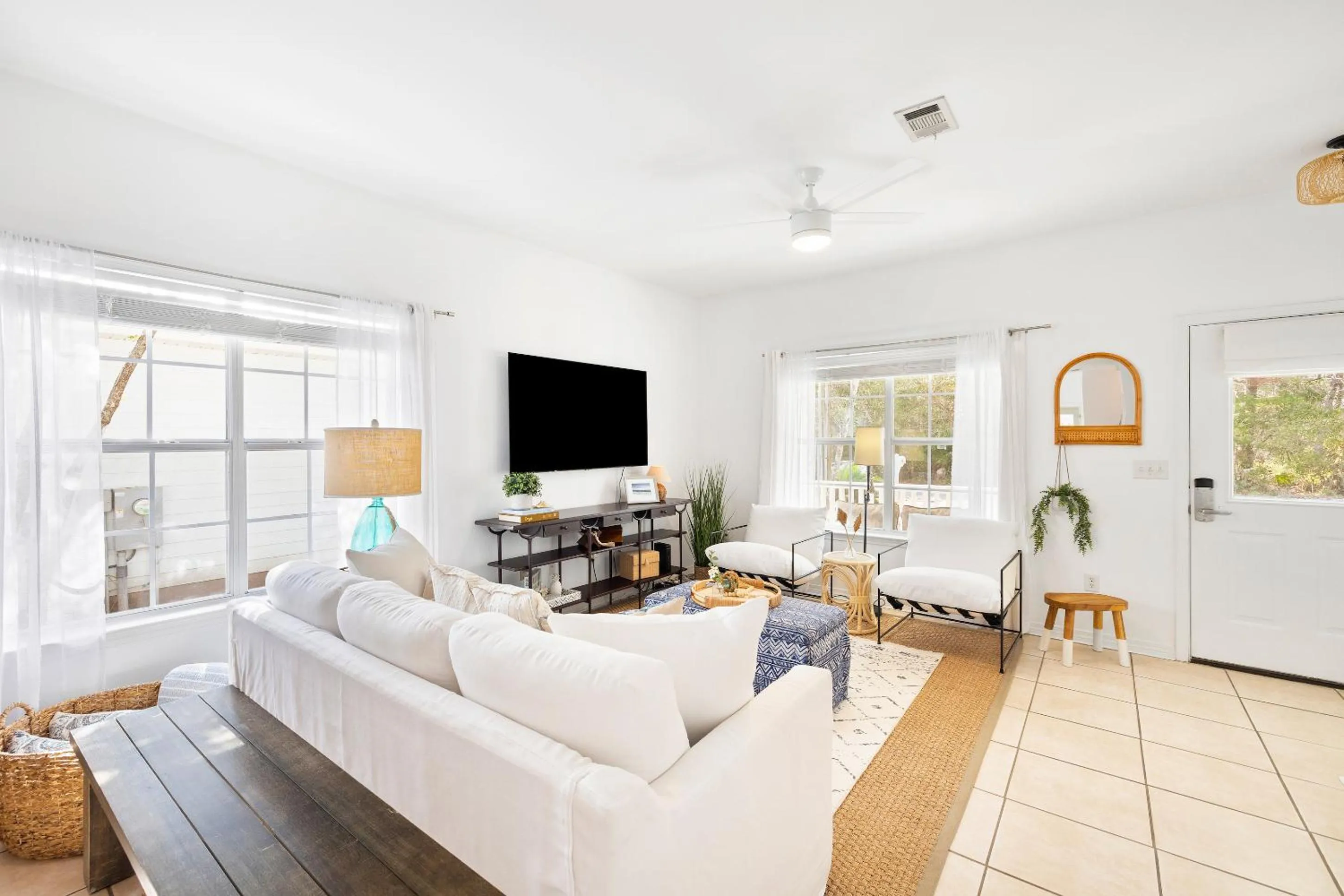 TV and multimedia in 30A Beach House - Coconut Cottage by Panhandle Getaways