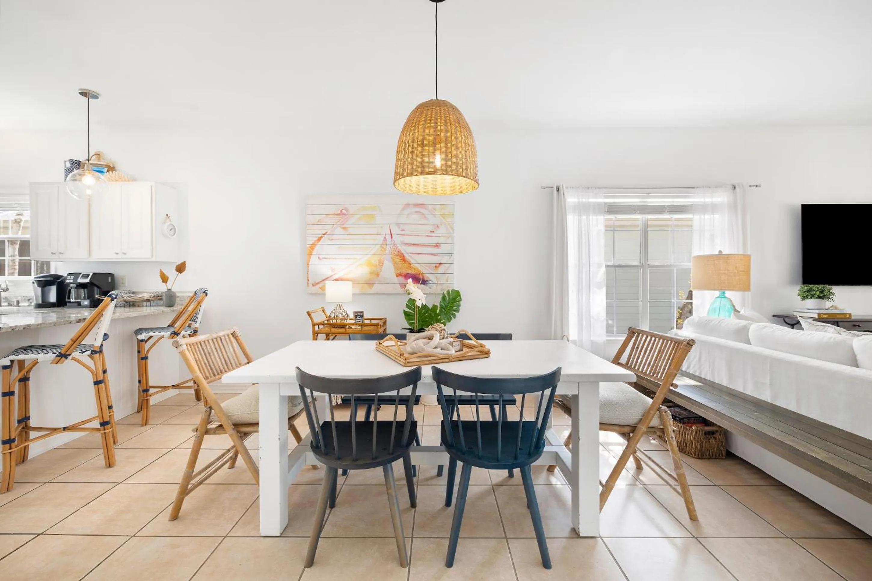 TV and multimedia in 30A Beach House - Coconut Cottage by Panhandle Getaways