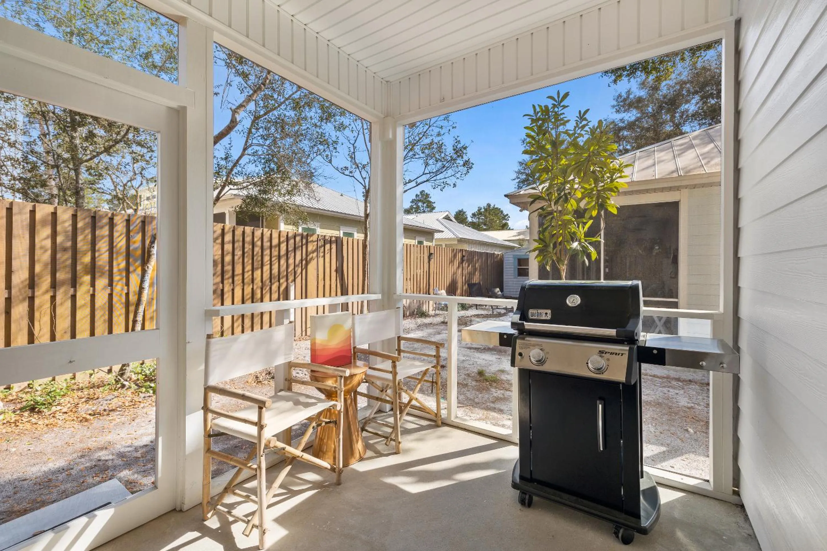 Patio in 30A Beach House - Coconut Cottage by Panhandle Getaways