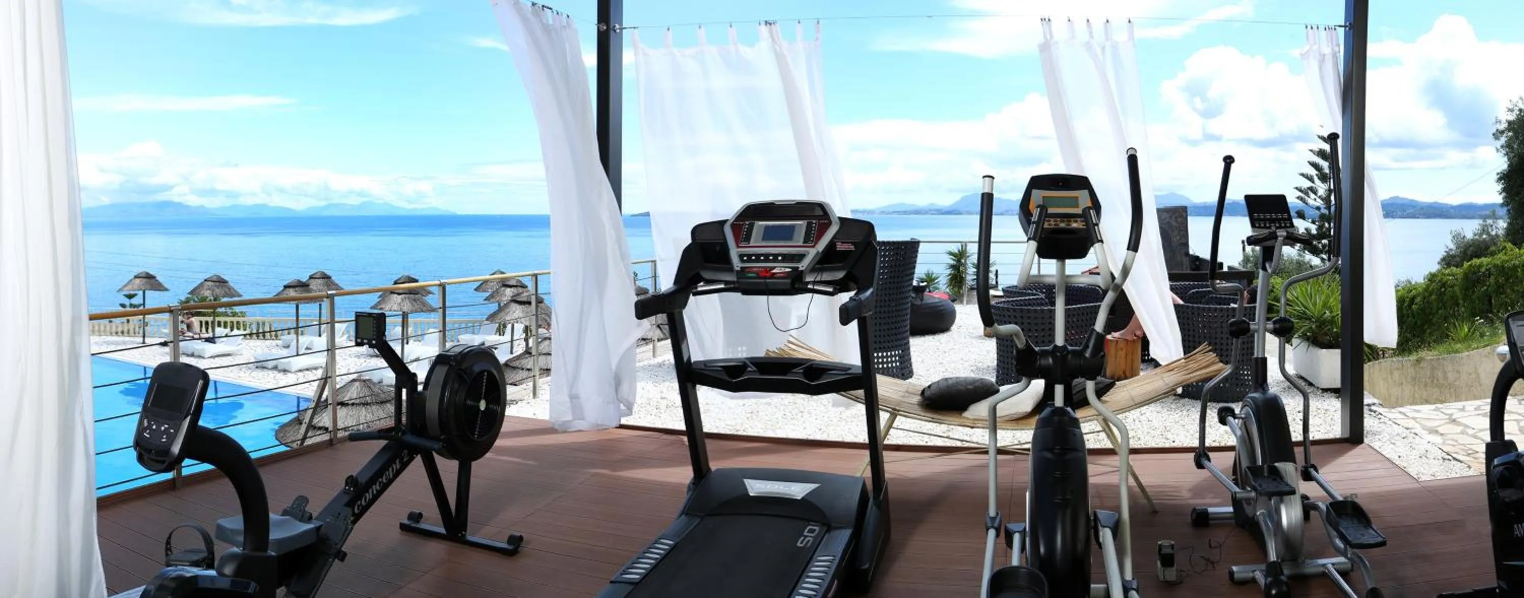 Fitness centre/facilities in Pantokrator Hotel