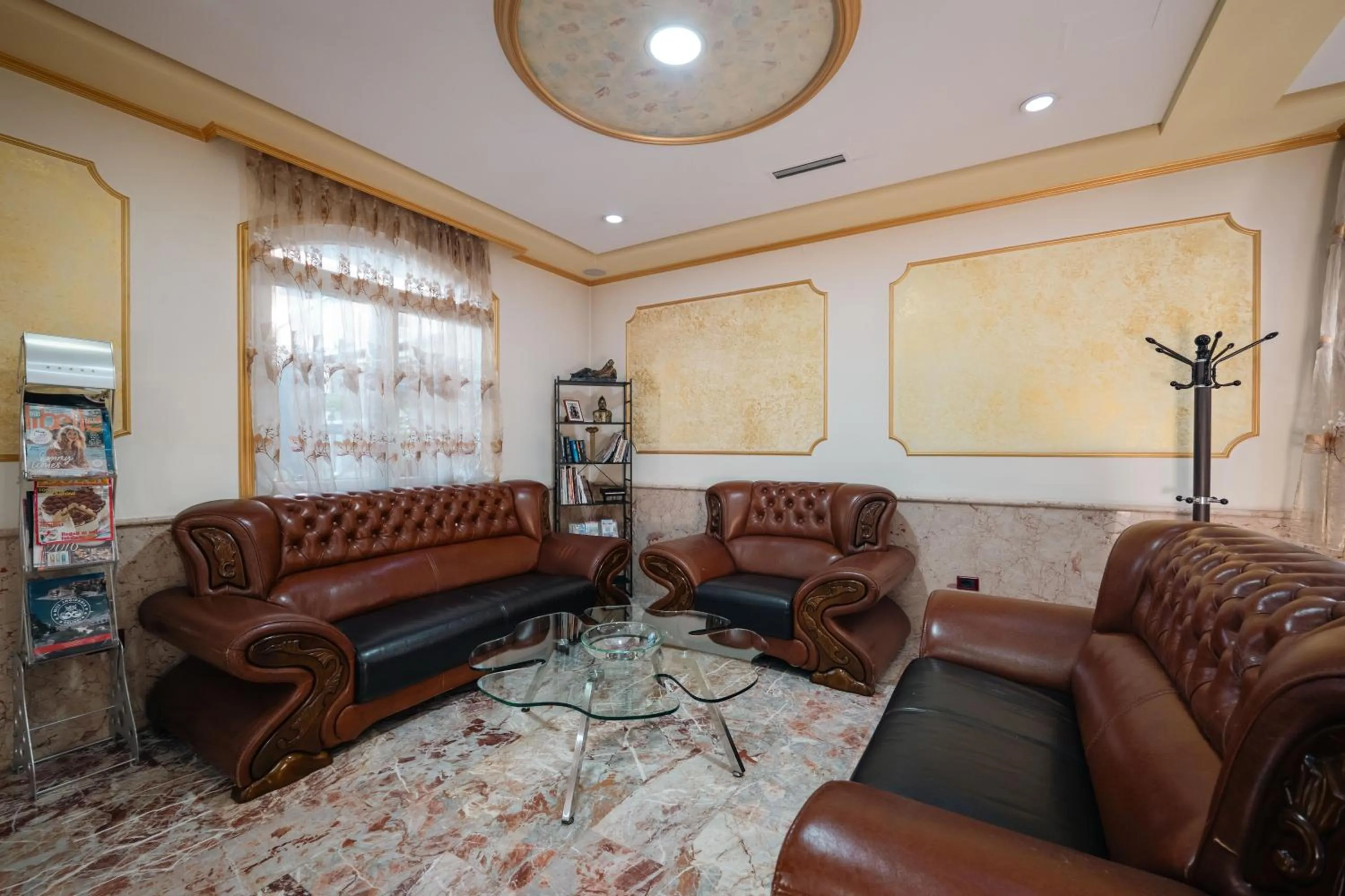 Seating area in Olimpic Hotel