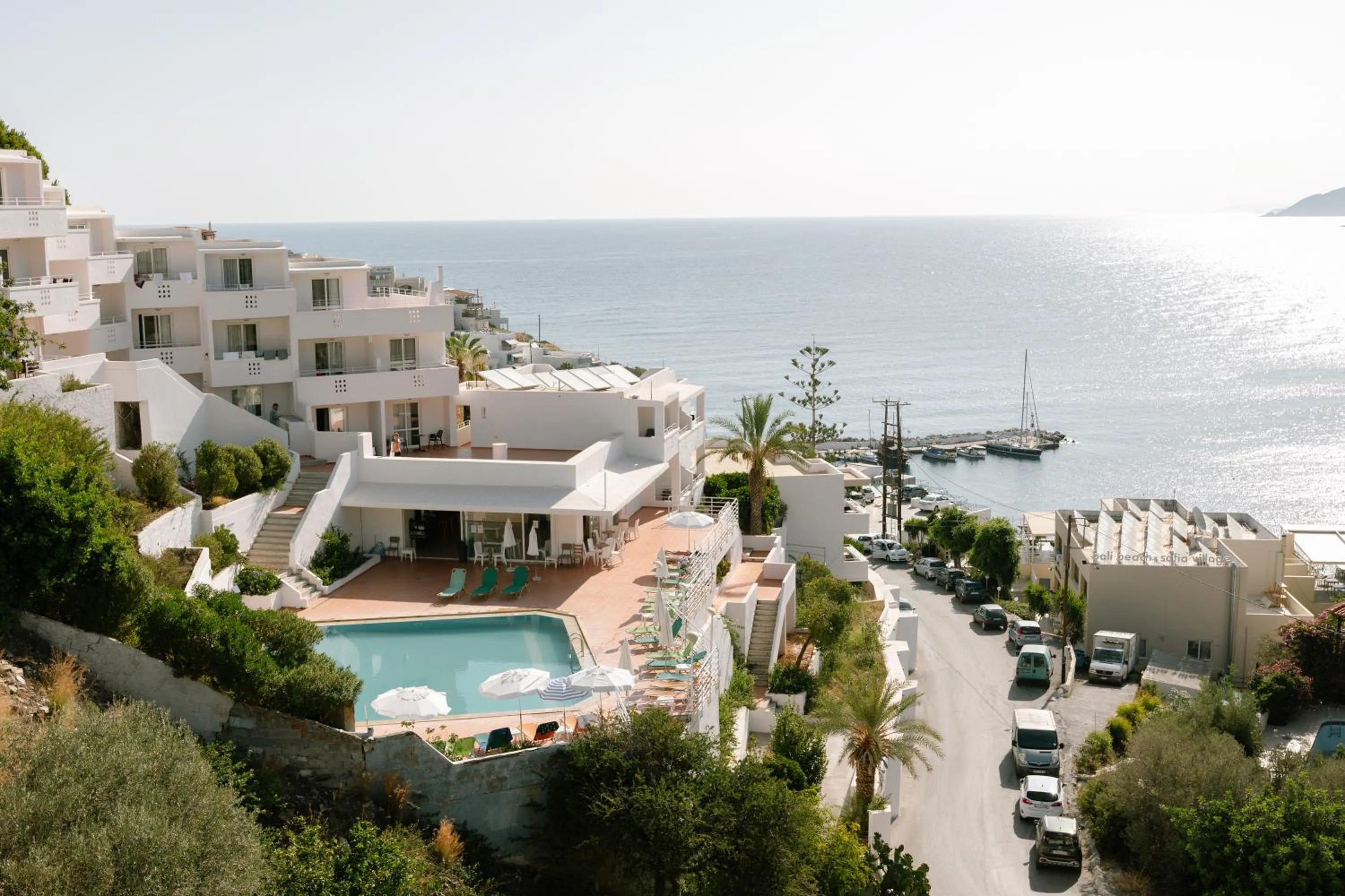 Swimming pool in Bali Beach and Sofia Village