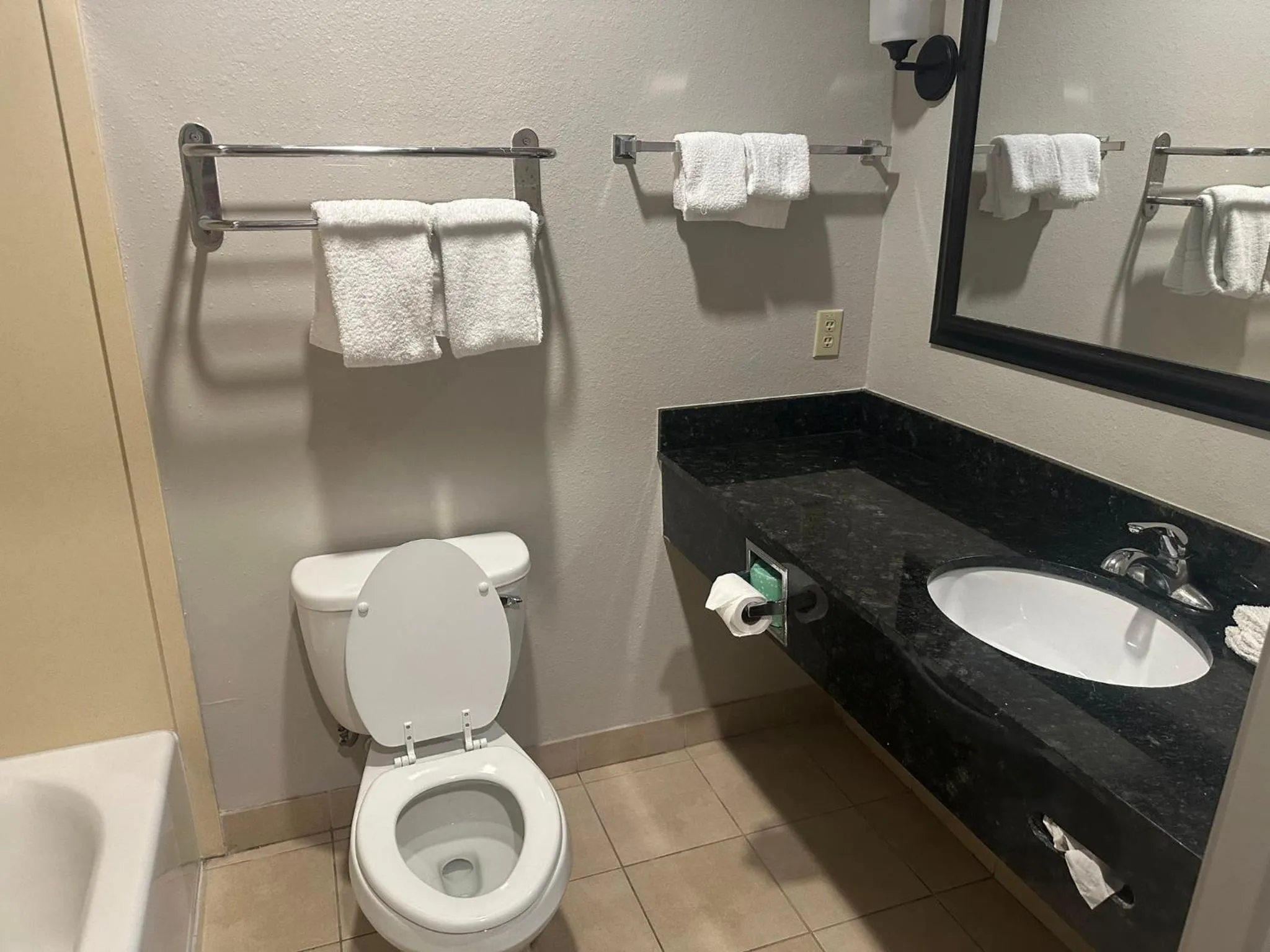 Bathroom in Red Roof Inn La Porte