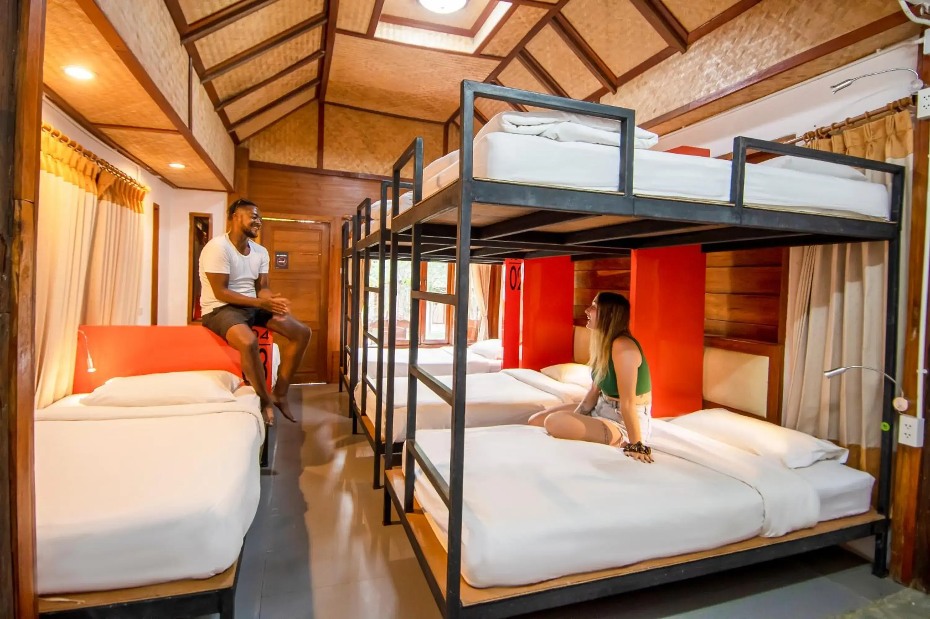 Bed in 8-Bed Mixed Dormitory Room in Mad Monkey Pai Bed in 8-Bed Mixed Dormitory Room in Mad Monkey Pai