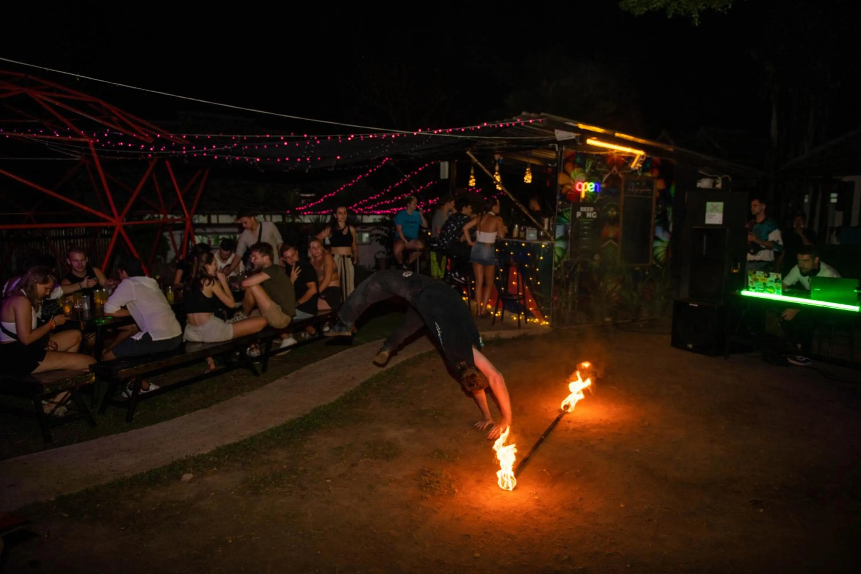 Evening entertainment in Mad Monkey Pai