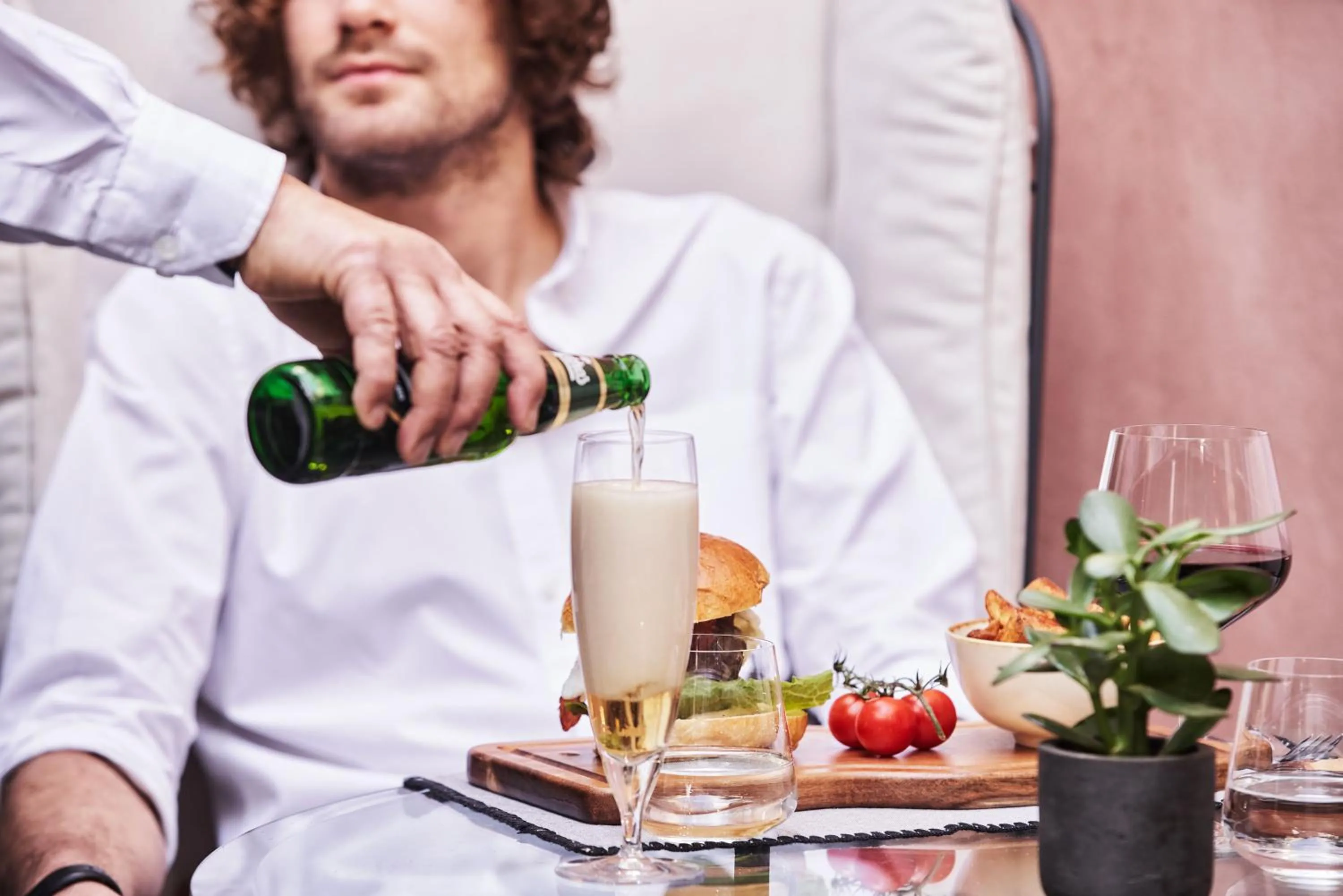 People in Sea View Cityscape Hotel