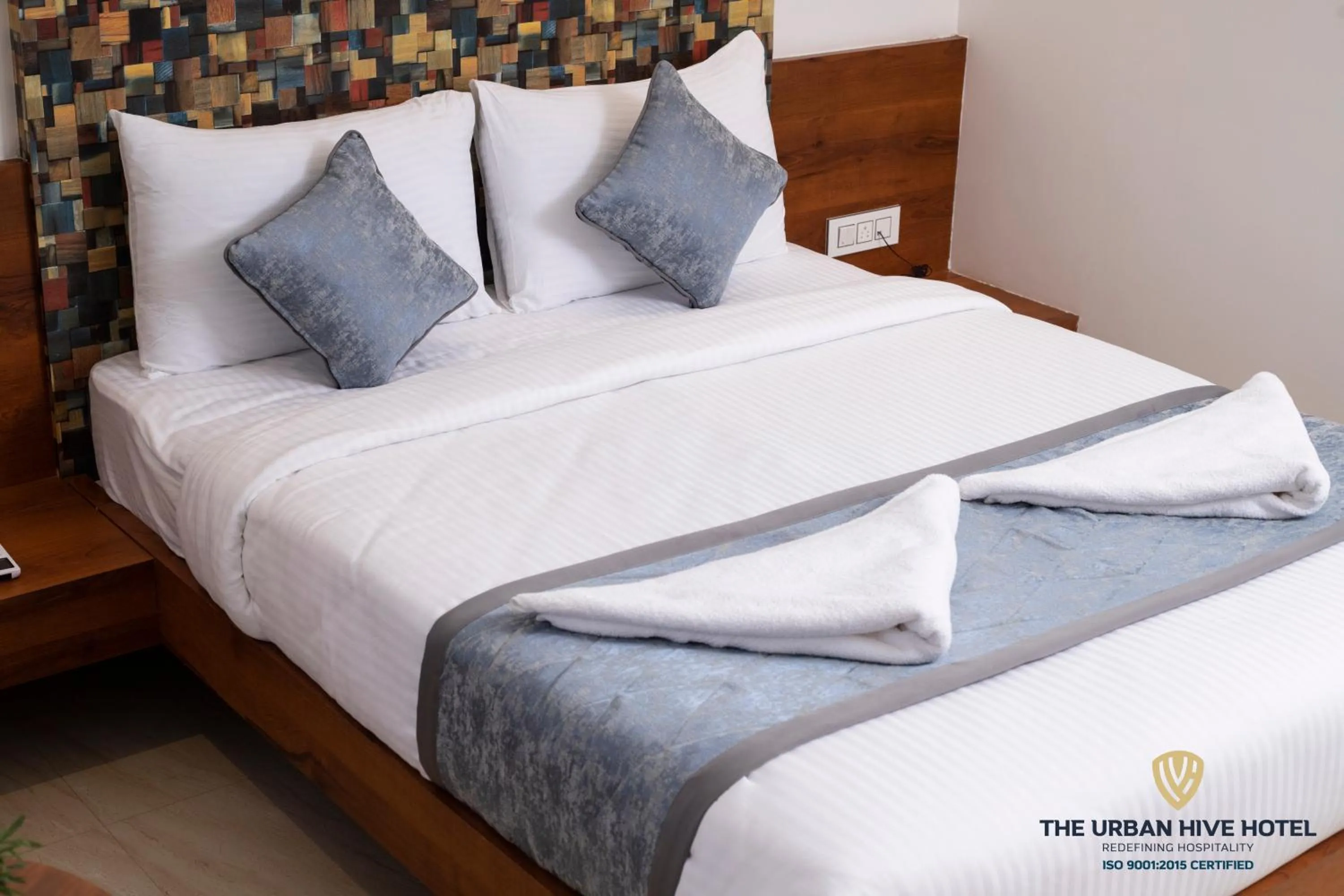 Bed in The Urban Hive Hotel