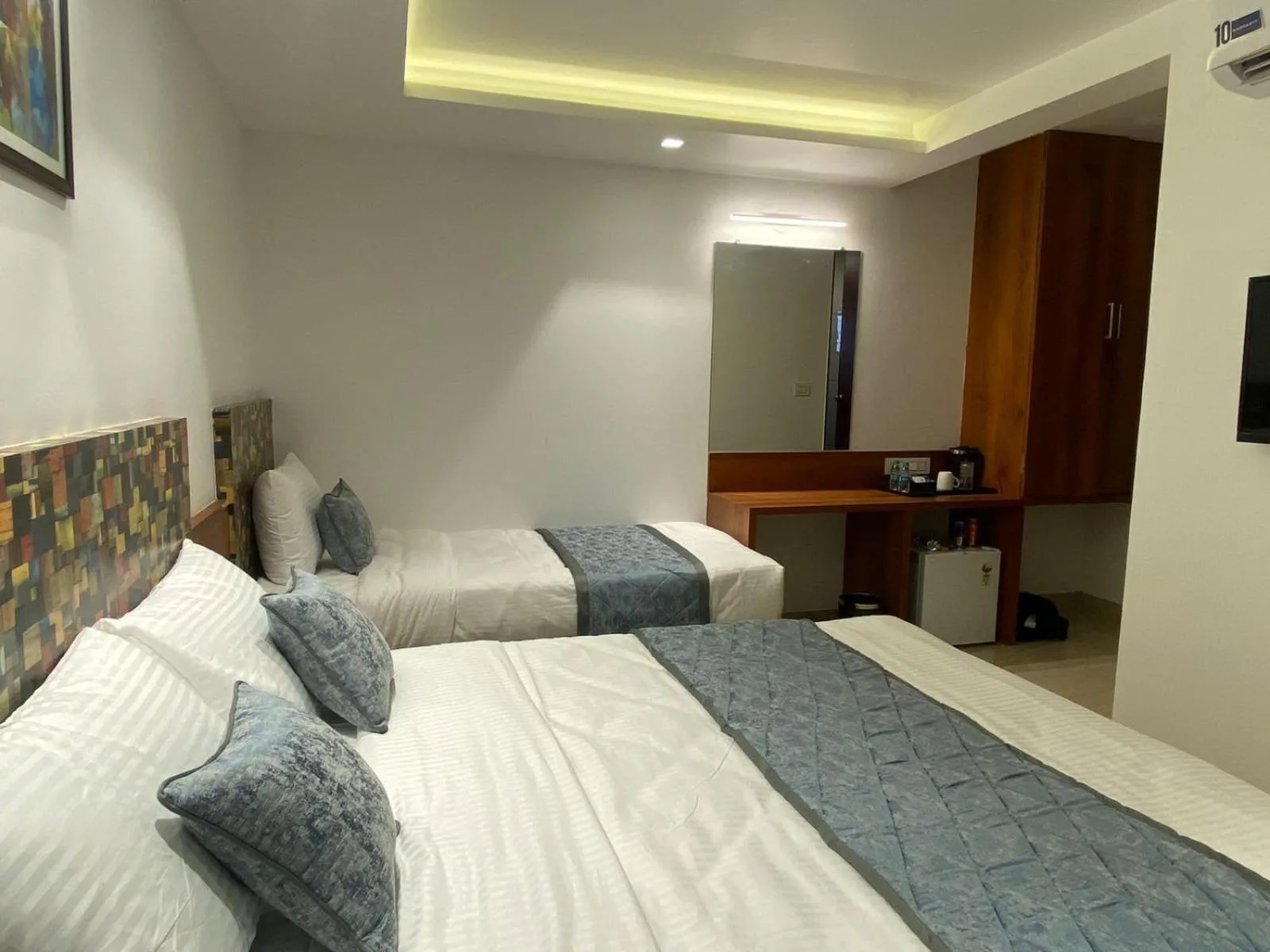 Bed in The Urban Hive Hotel