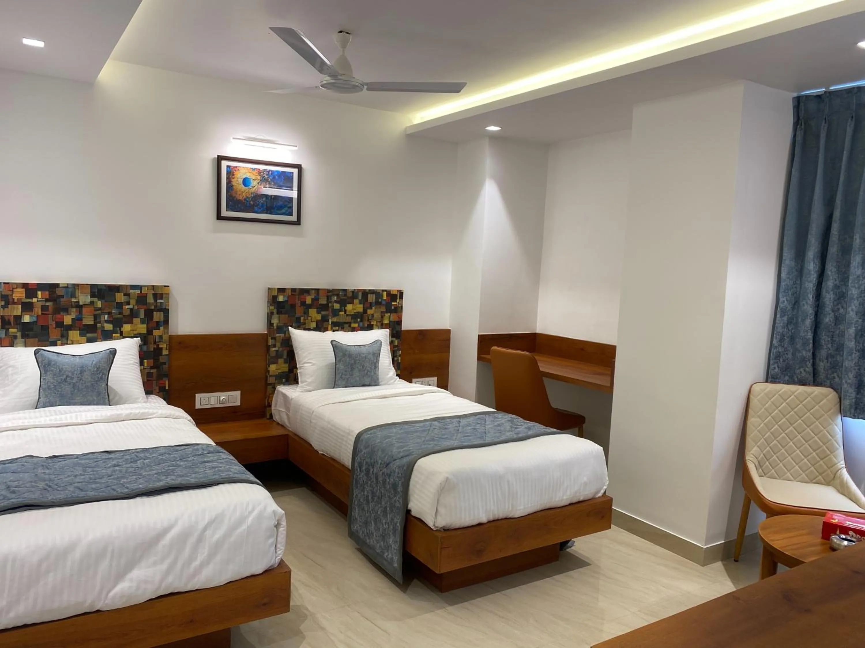 Bed in The Urban Hive Hotel