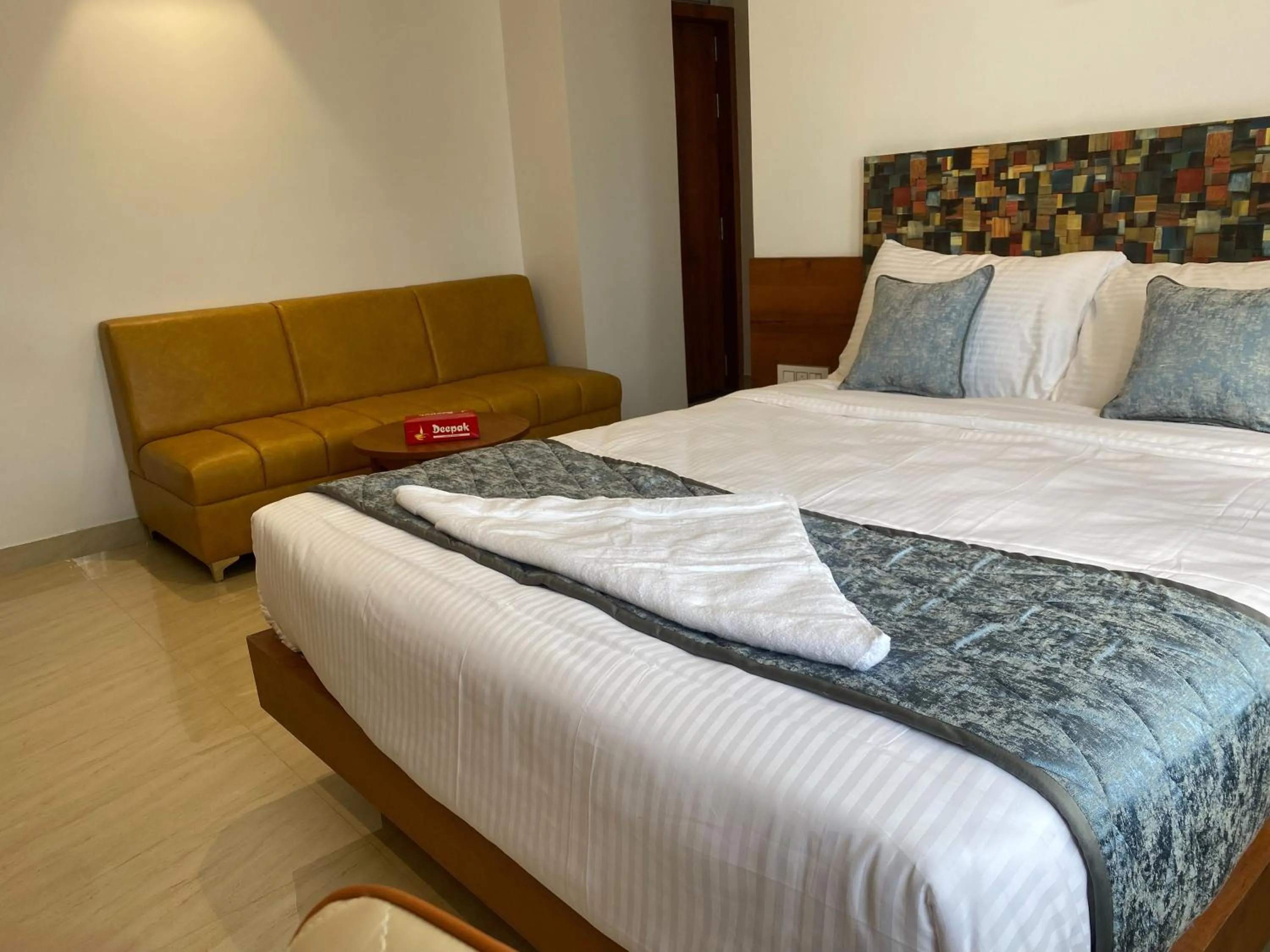 Bed in The Urban Hive Hotel