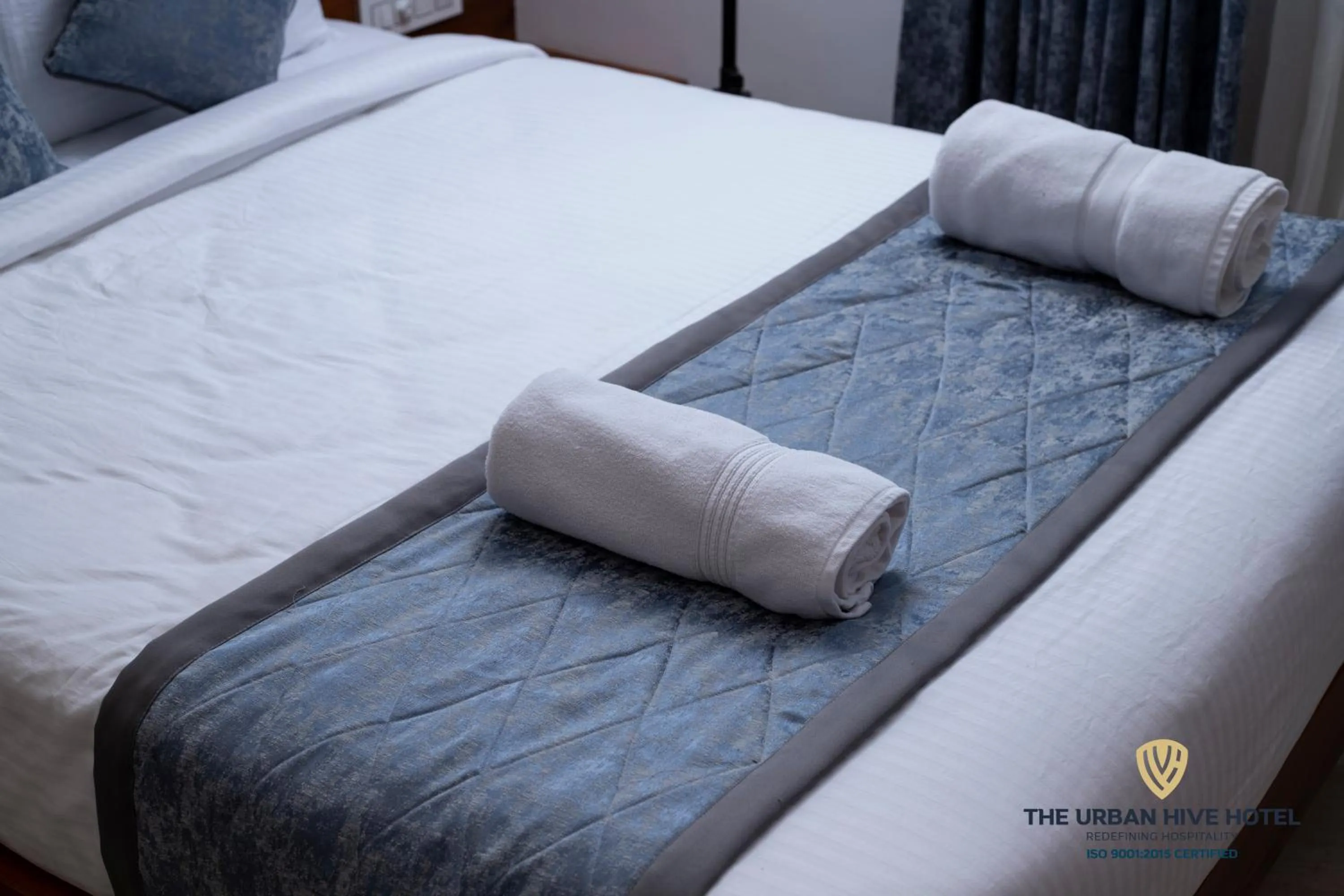 Bed in The Urban Hive Hotel