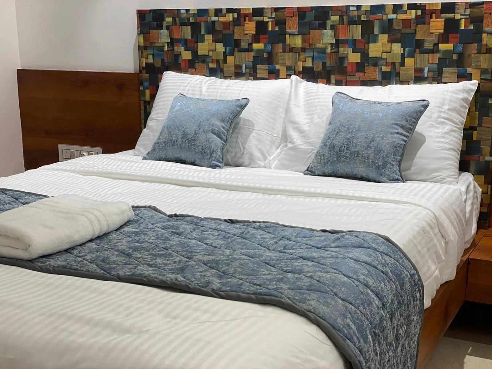 Bed in The Urban Hive Hotel