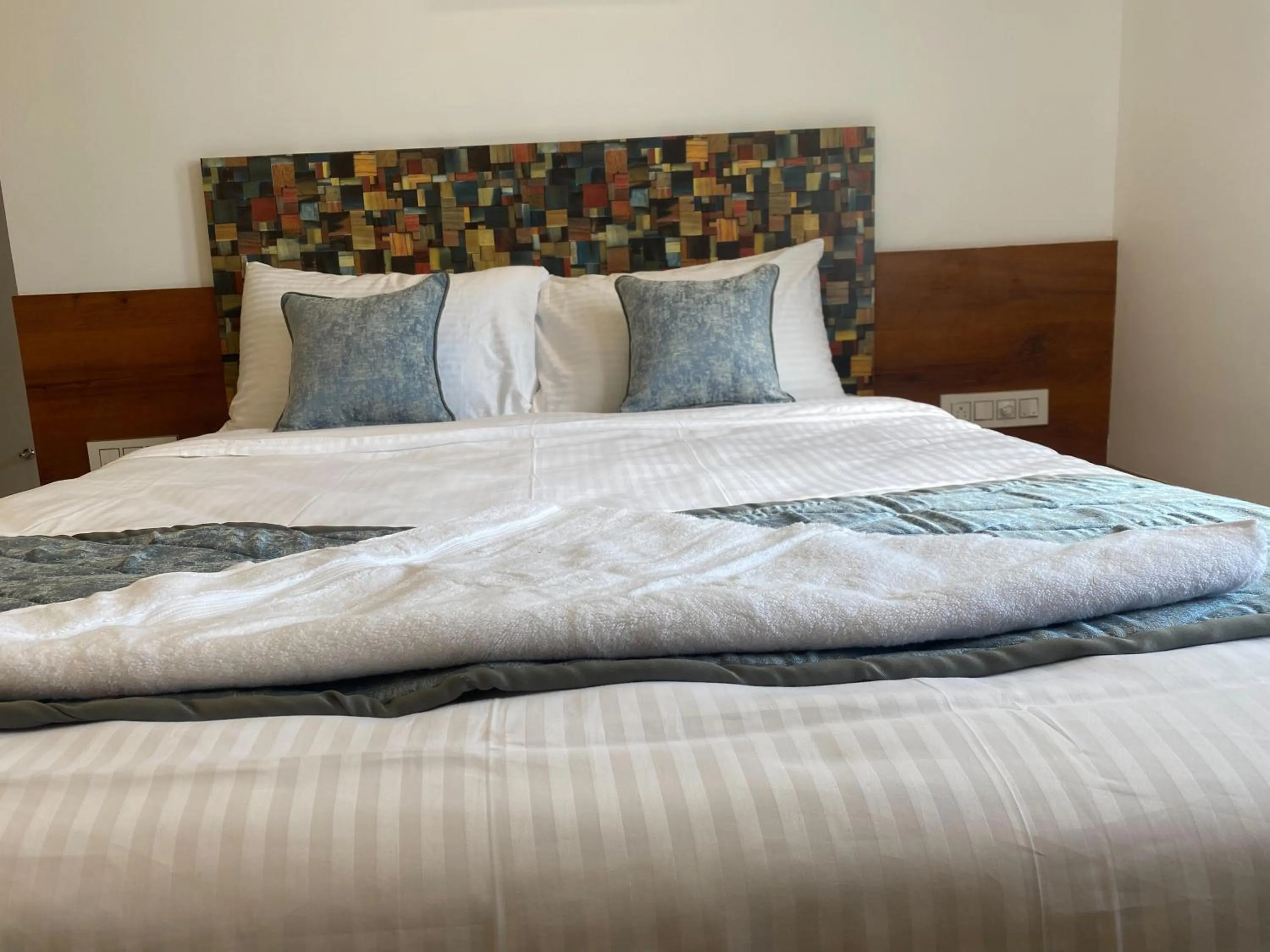 Bed in The Urban Hive Hotel