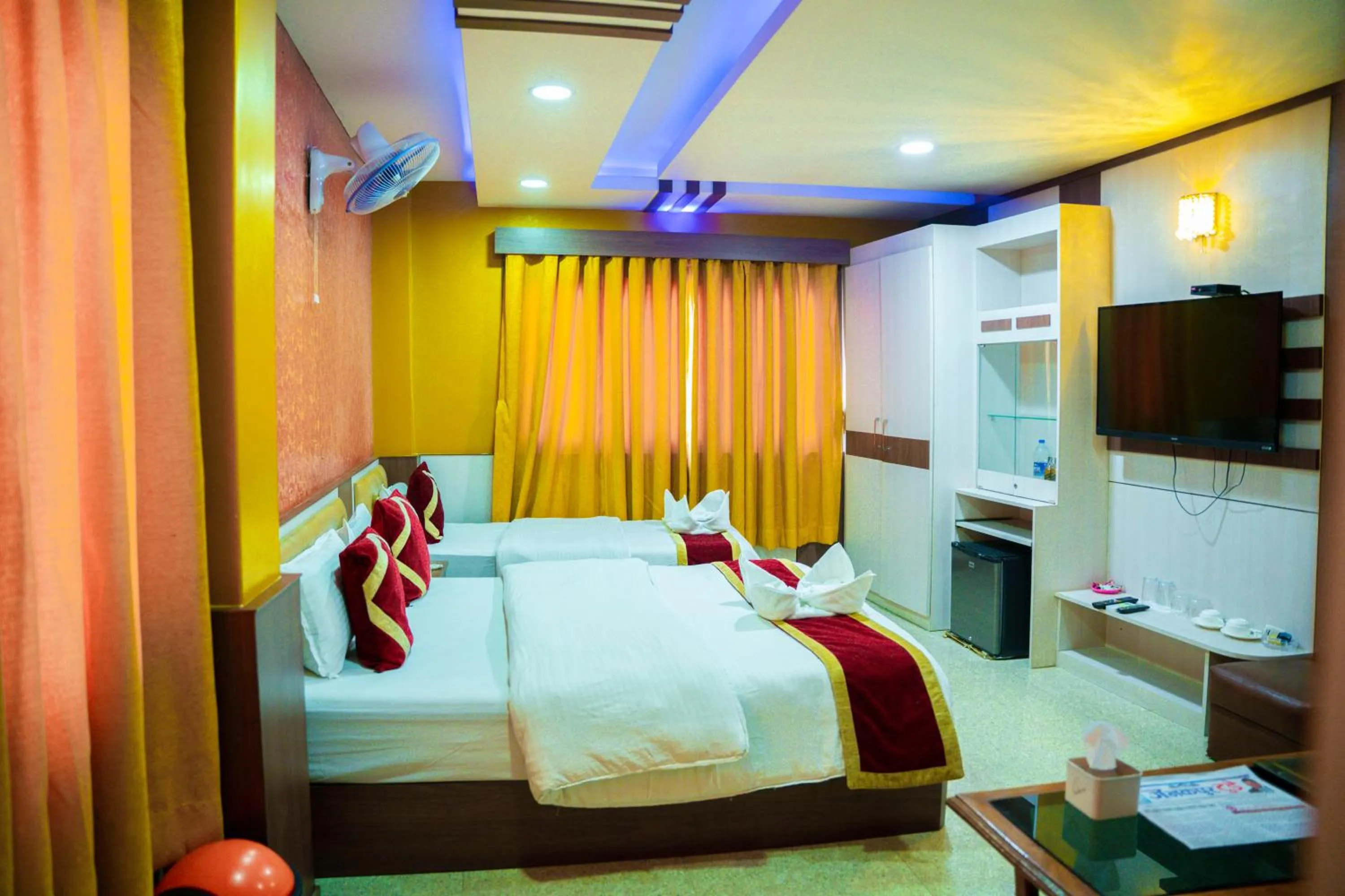 Bed in Gautam Hotel