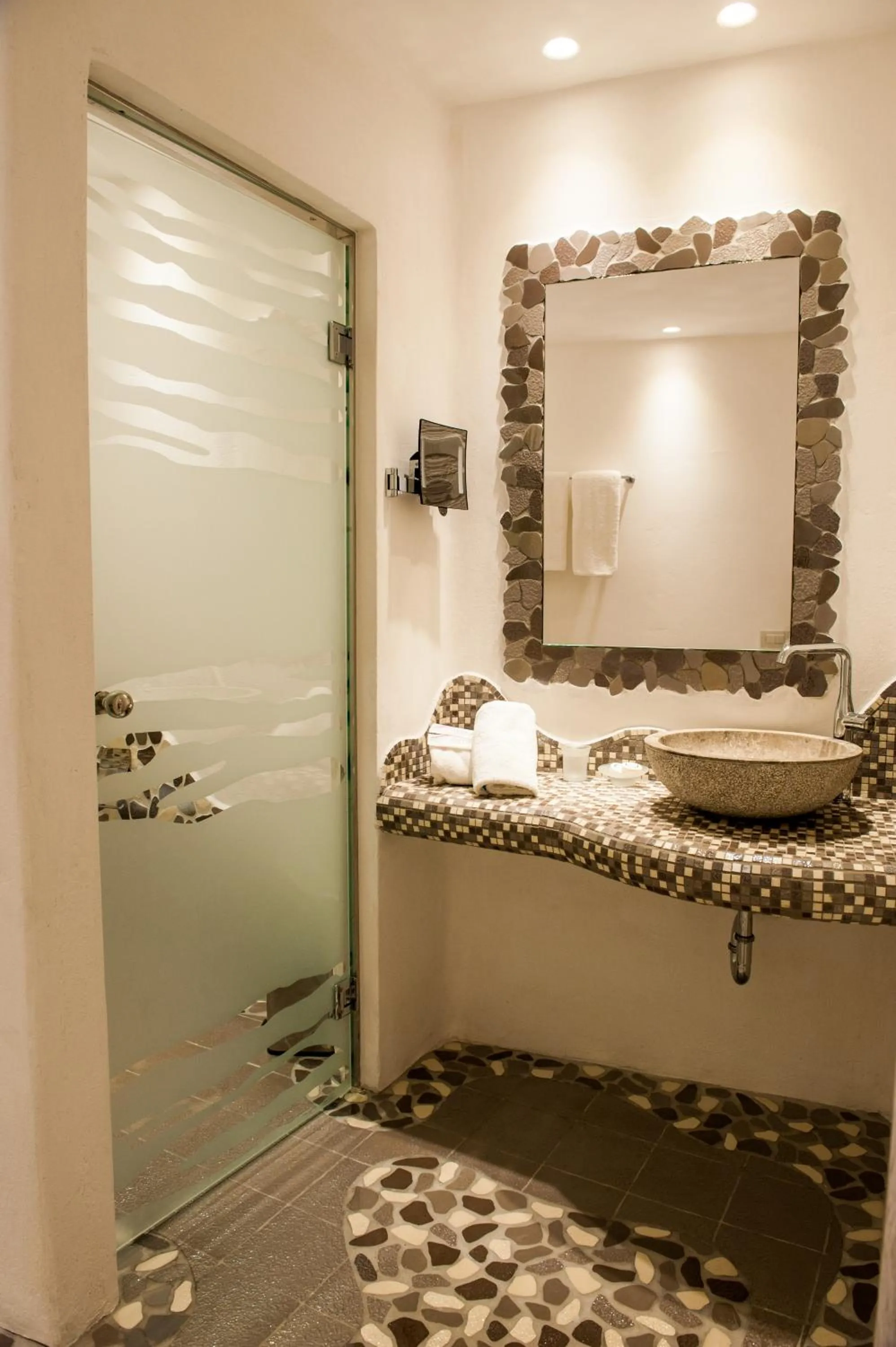 Bathroom, Bed in Astarte Suites