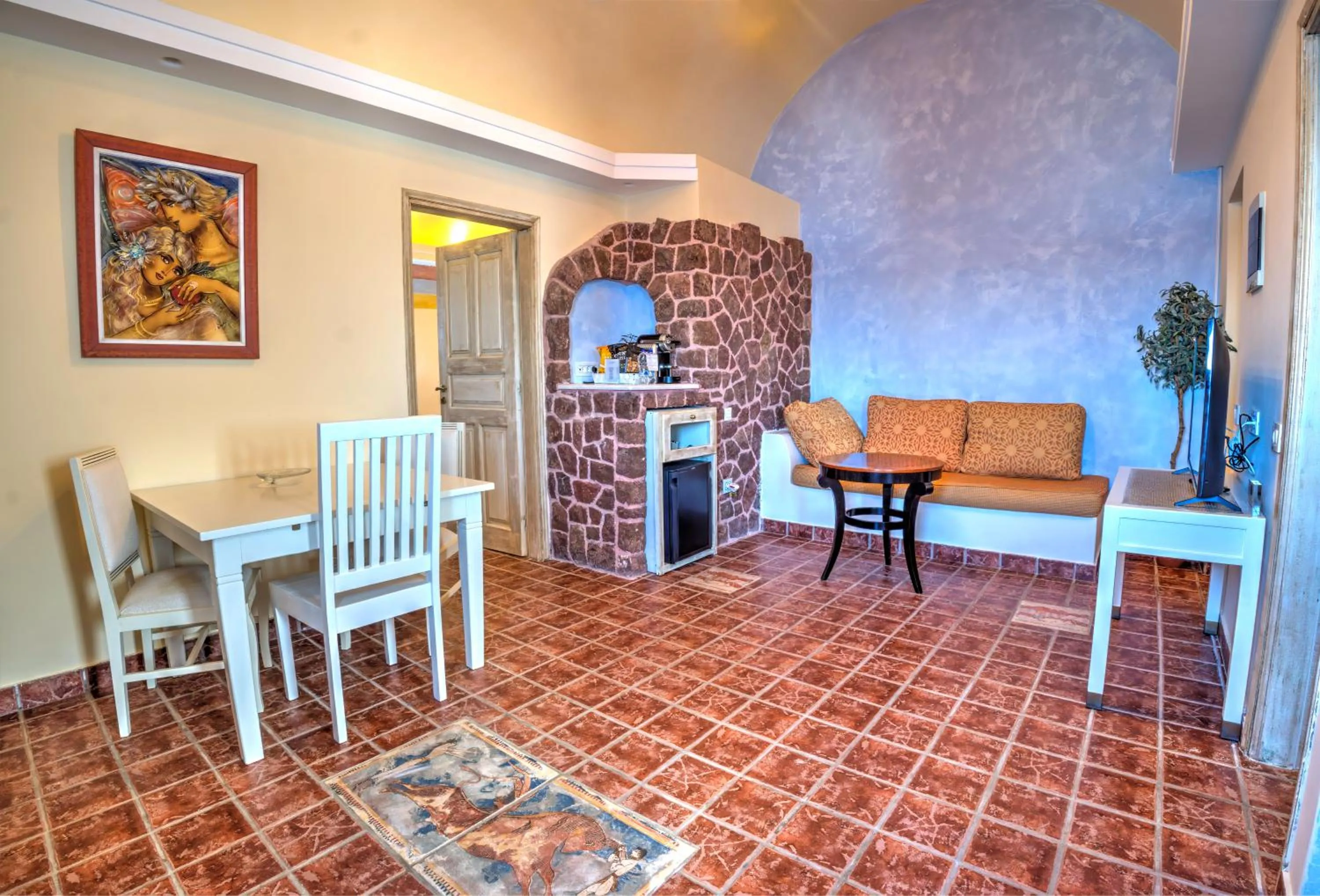 Living room in Astarte Suites