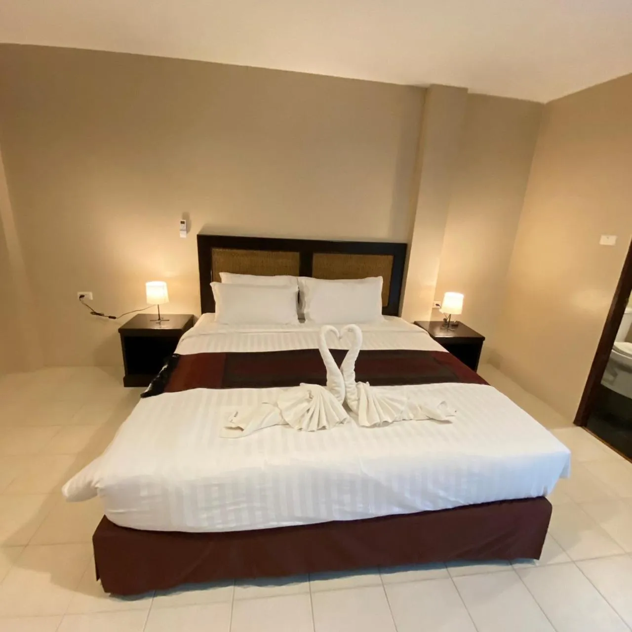 Bed in Du-sila Hotel kohchang