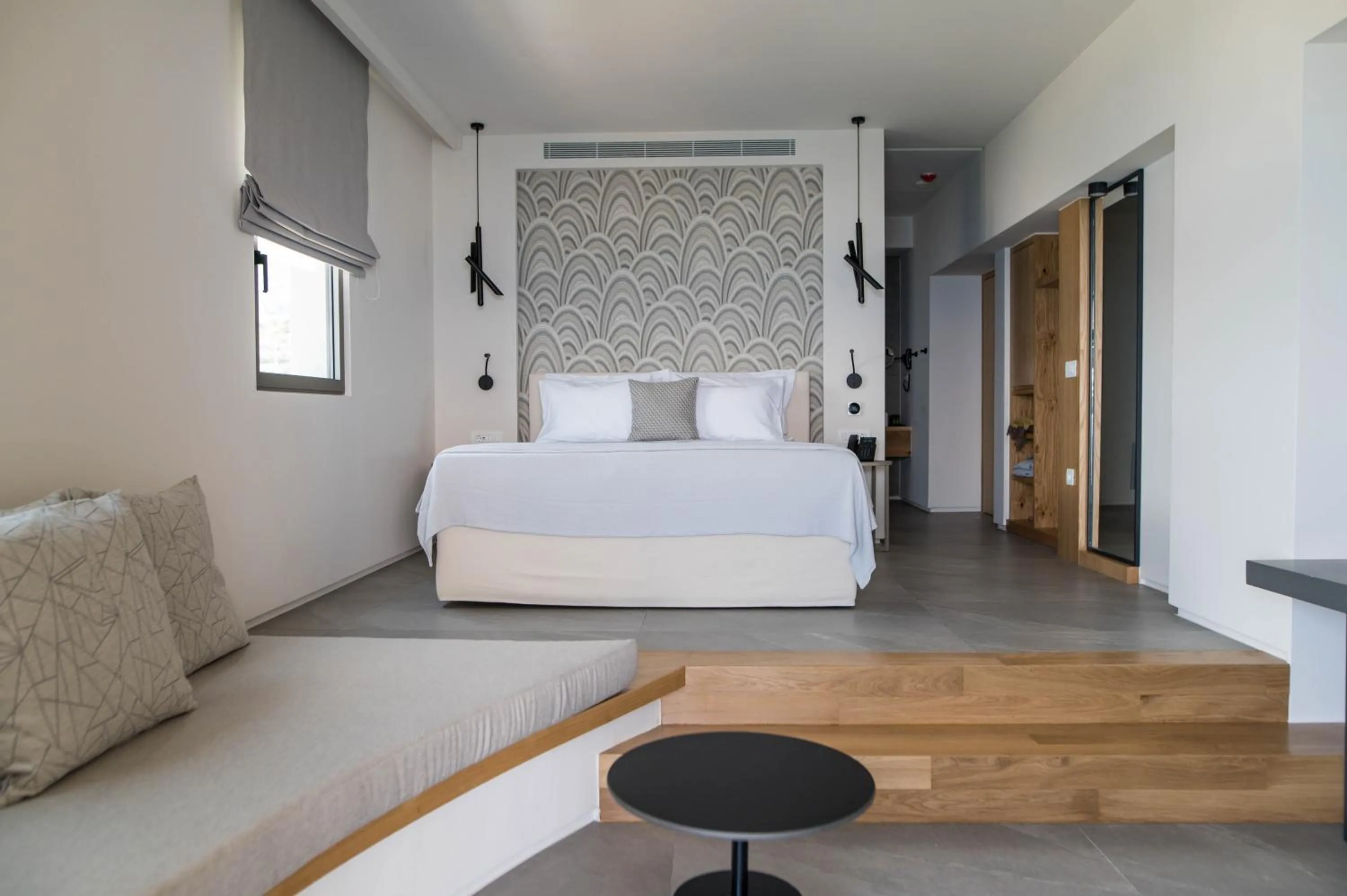 Bedroom, Bed in Alissachni SeaSide Hotel