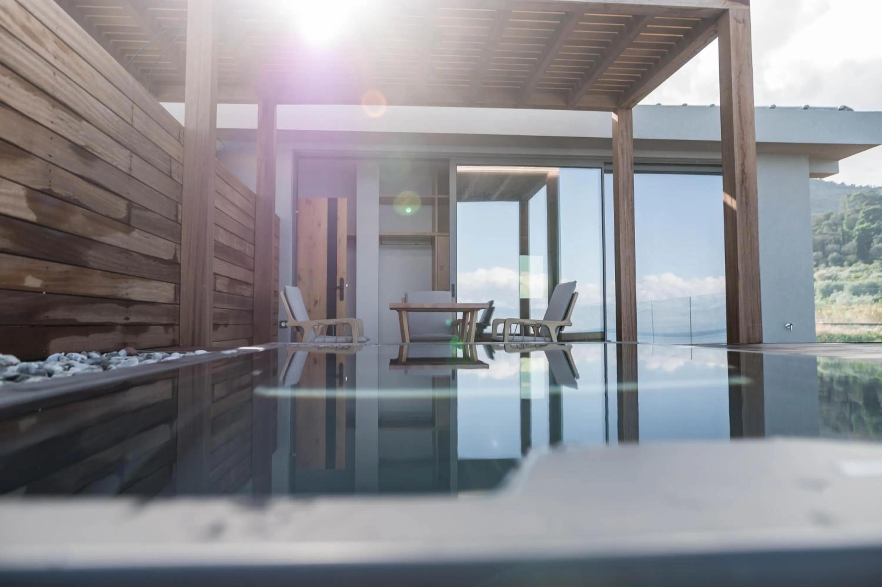 Patio in Alissachni SeaSide Hotel