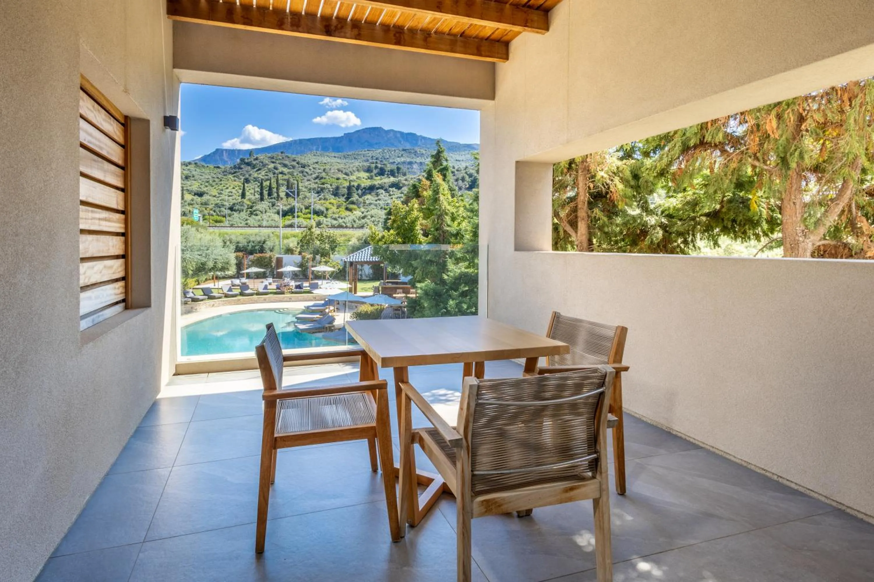 Patio in Alissachni SeaSide Hotel