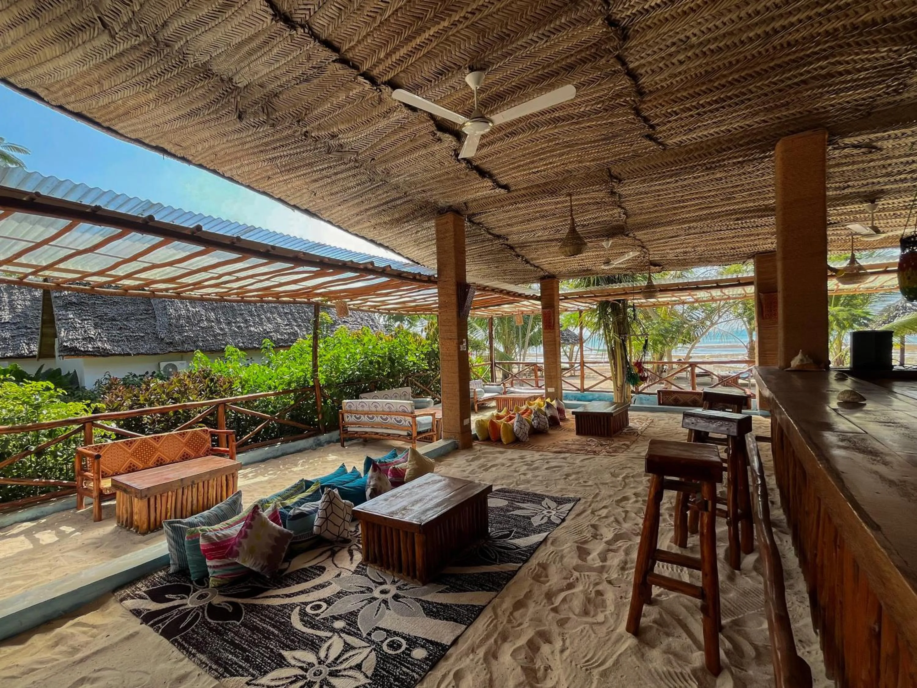 Seating area in Kidoti Bay